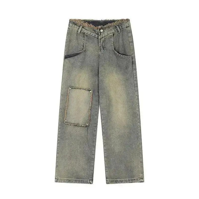 Japanese Brand Retro washed straight leg wide leg jeans Size US 32 / EU 48 - 5 Thumbnail