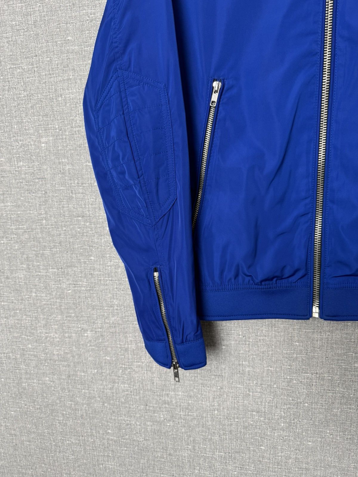 Diesel Diesel Blue Nylon Bomber Jacket Men’s Size M with Logo Patch Size US M / EU 48-50 / 2 - 8 Thumbnail