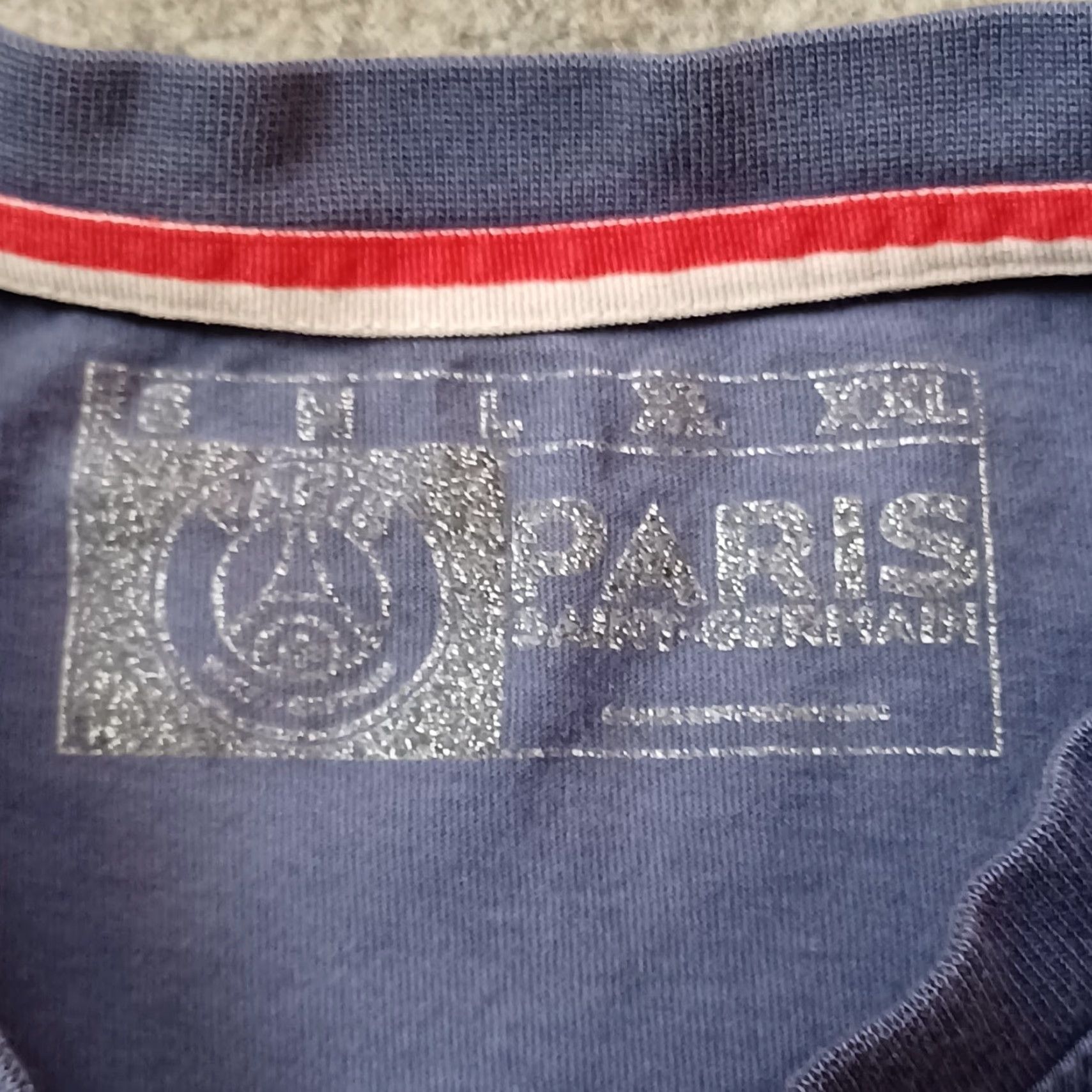 Vintage Paris Saint Germain T Shirt Mens Medium Blue Logo Spellout Short Sleeve Size US M / EU 48-50 / 2 - 2 Thumbnail