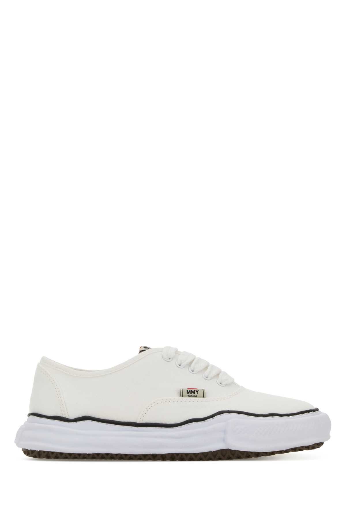 Maison MIHARA YASUHIRO White Canvas Baker Sneakers Size US 12 / EU 45 - 1 Thumbnail