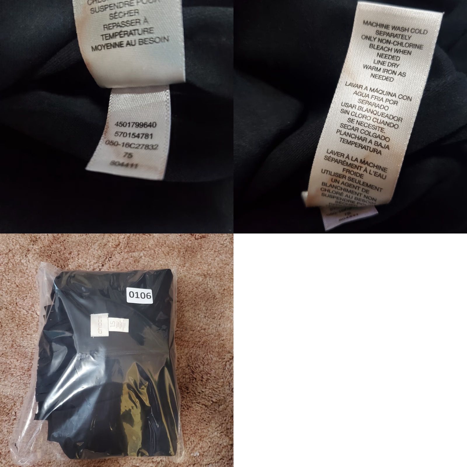 Vintage Chico's Dress Black Faux Suede Fringe Western Boho Shift Knee Length Short Sleeve Hidden Back Zip Womens Size 10 Size 32" / US 10 / IT 46 - 9 Thumbnail