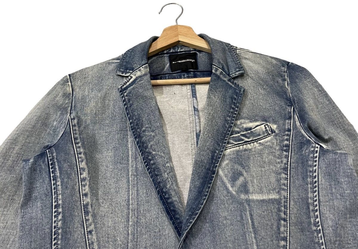 semanticdesign Vintage Semantic Design Denim Style Single Button Jacket Size US L / EU 52-54 / 3 - 6 Thumbnail