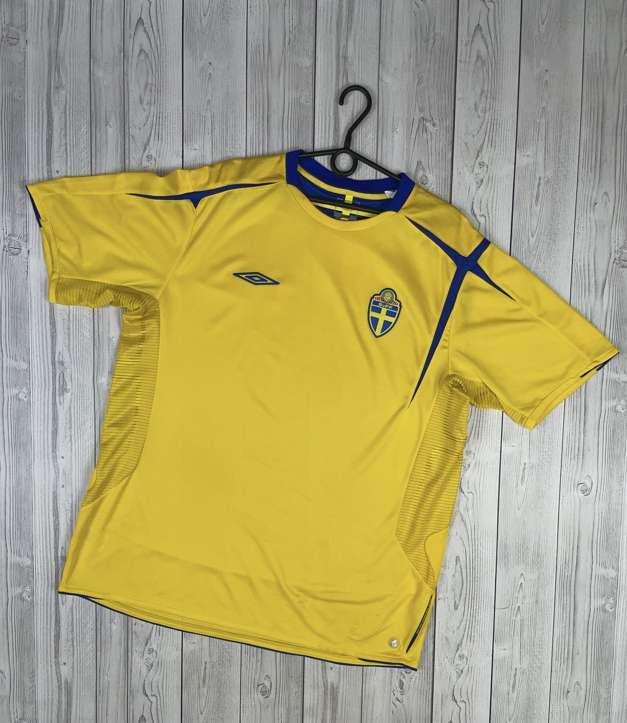 Umbro Vintage Sweden umbro soccer jersey size XXL yellow Size US XXL / EU 58 / 5 - 1 Thumbnail