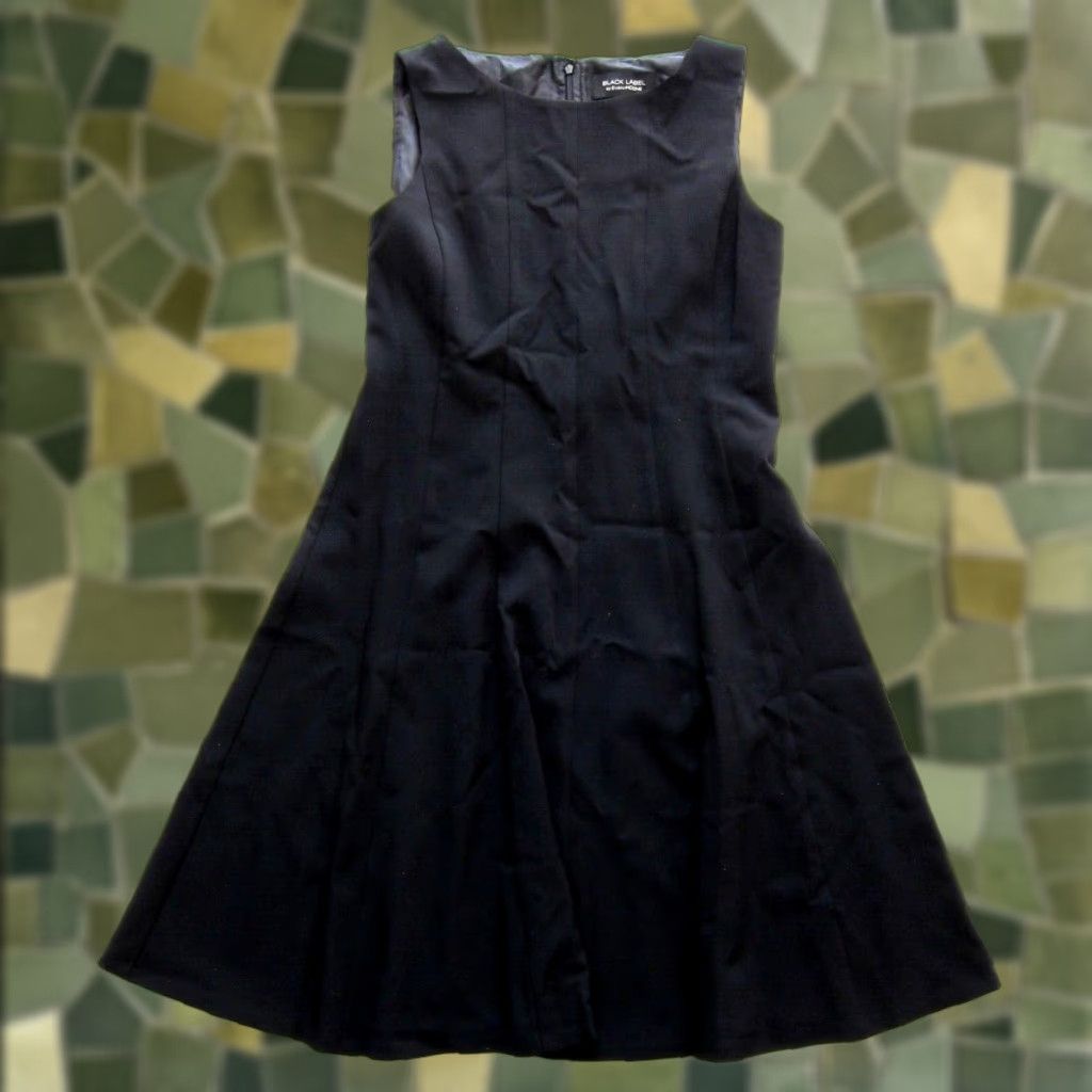 Evan Picone NWT Evan Picone Black Label Classic Black Sleeveless Tunic Sheath Shift Dress 6 Size M / US 6-8 / IT 42-44 - 1 Thumbnail