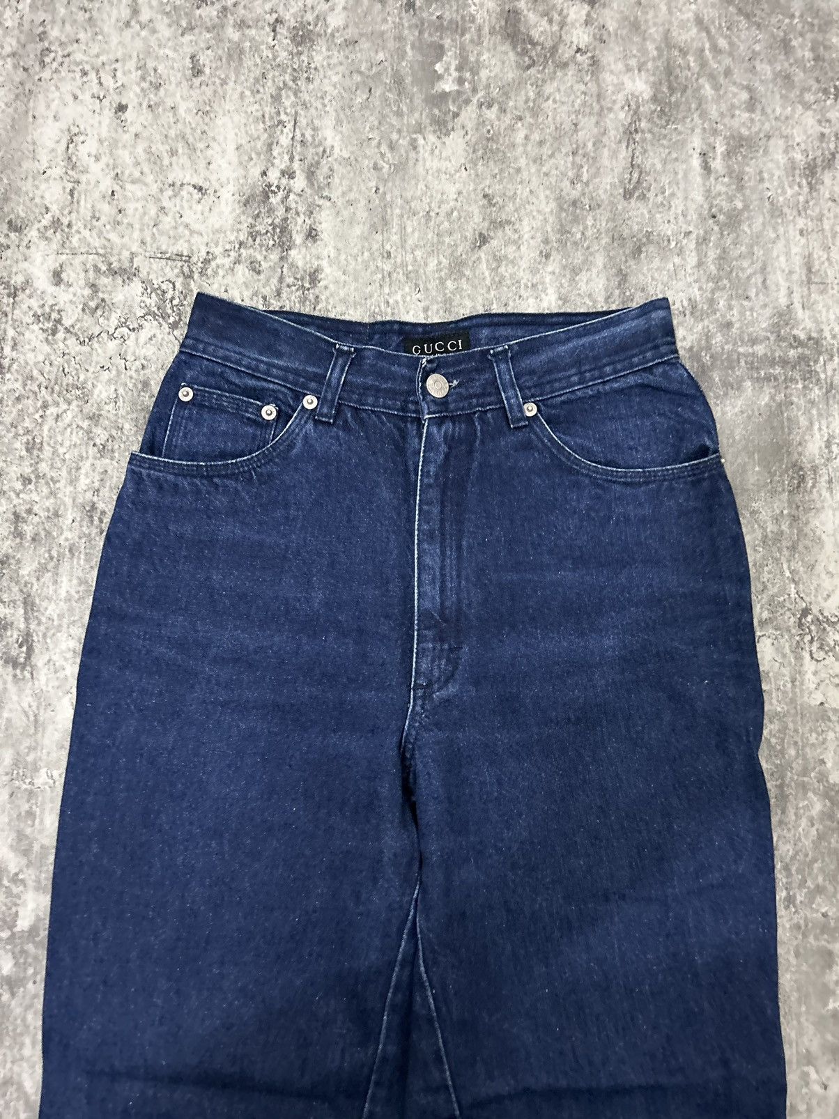 Gucci Gucci Embroidery Logo Back Pocket Jeans Size US 27 - 7 Thumbnail