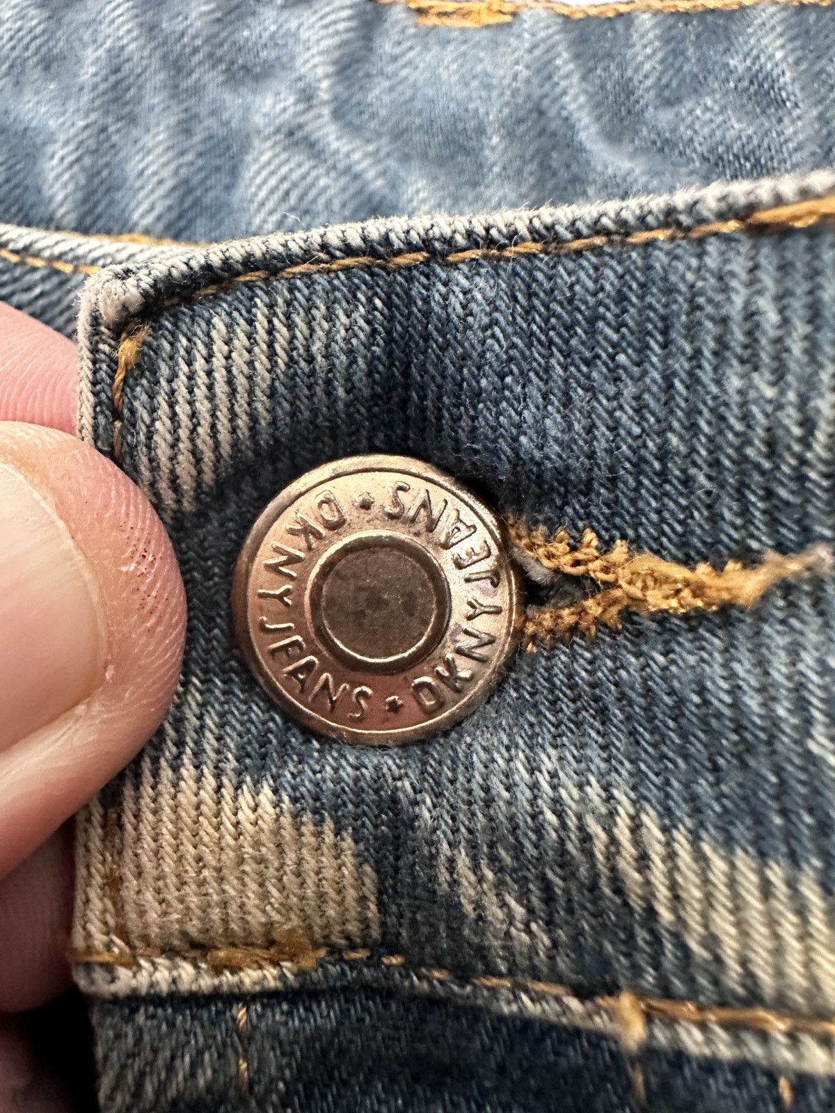 DKNY DKNY Jeans Superfly Flare Denim Blue Dirty Wash Y2K Archive Size US 34 / EU 50 - 5 Thumbnail