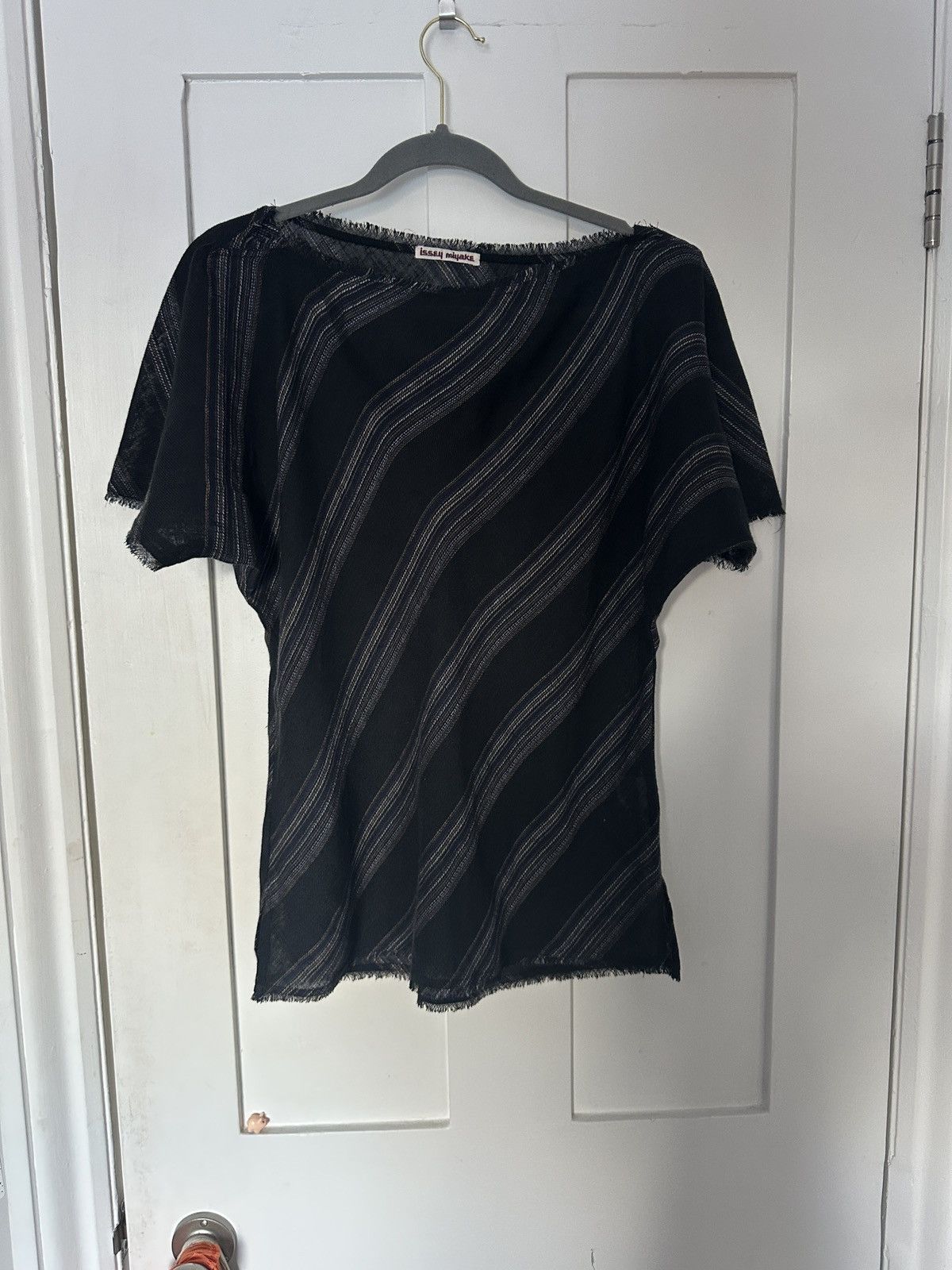 Issey Miyake Issey Miyake Black Blouse Linen Size M / US 6-8 / IT 42-44 - 2 Thumbnail