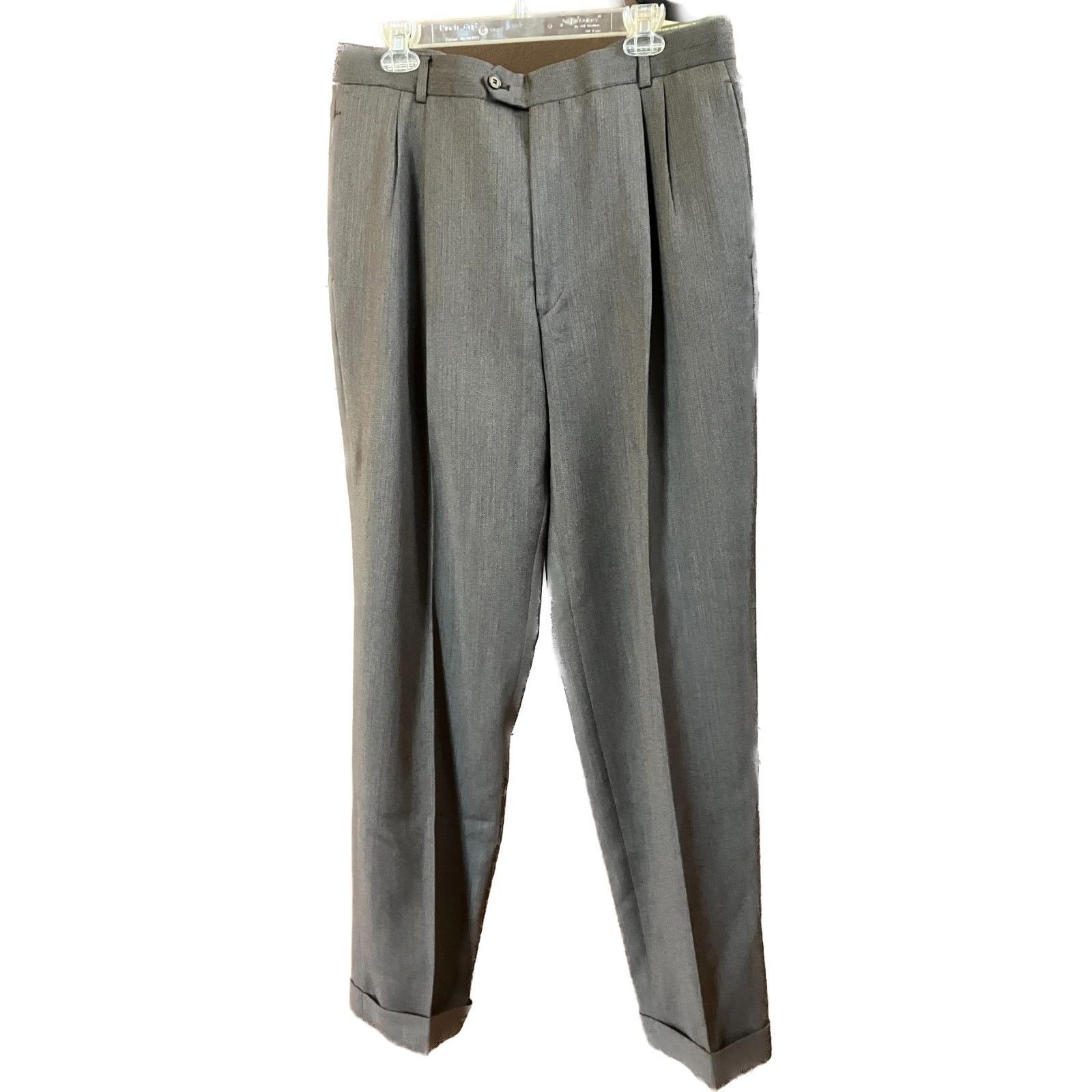 Joseph Abboud Vtg Joseph Abboud Suit 41L 100% Wool Charcoal - Nordstrom Size 40L - 2 Thumbnail