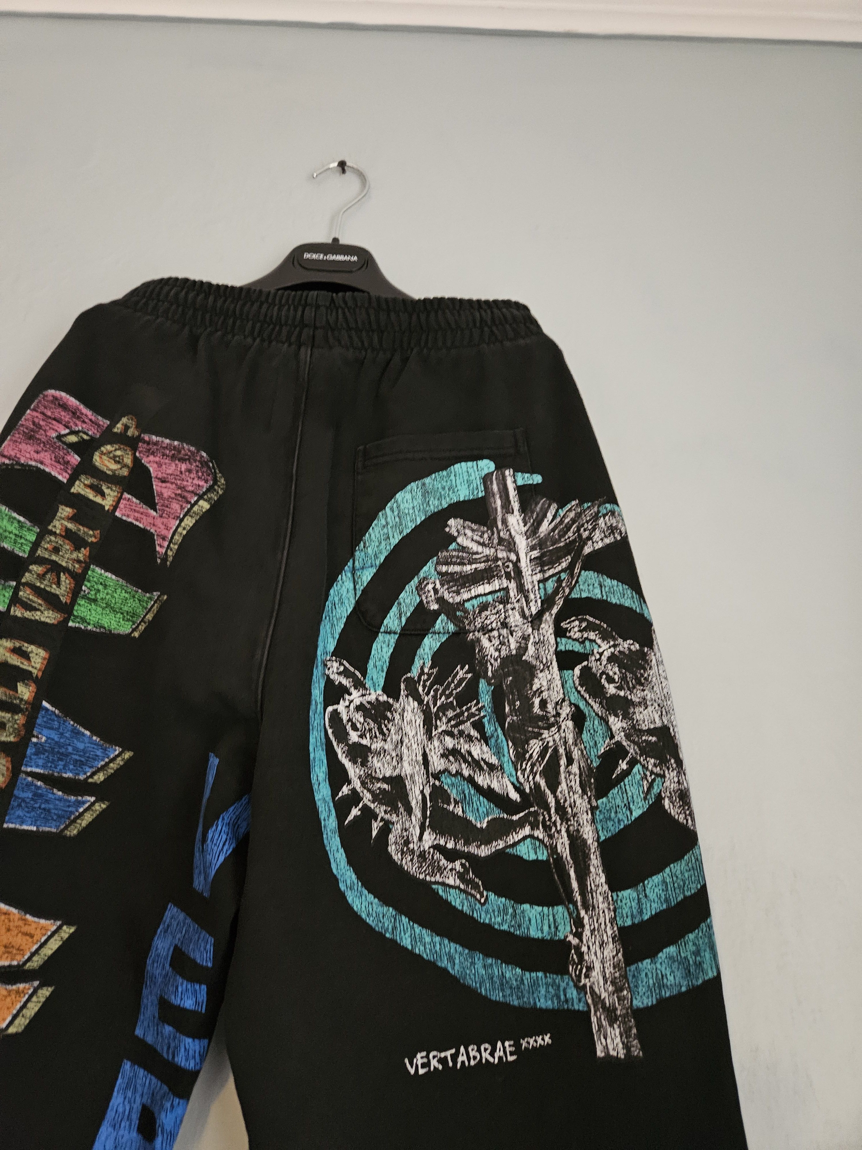 Vertabrae Montage Oversized Distressed Black Sweatpants Size US 28 / EU 44 - 8 Thumbnail