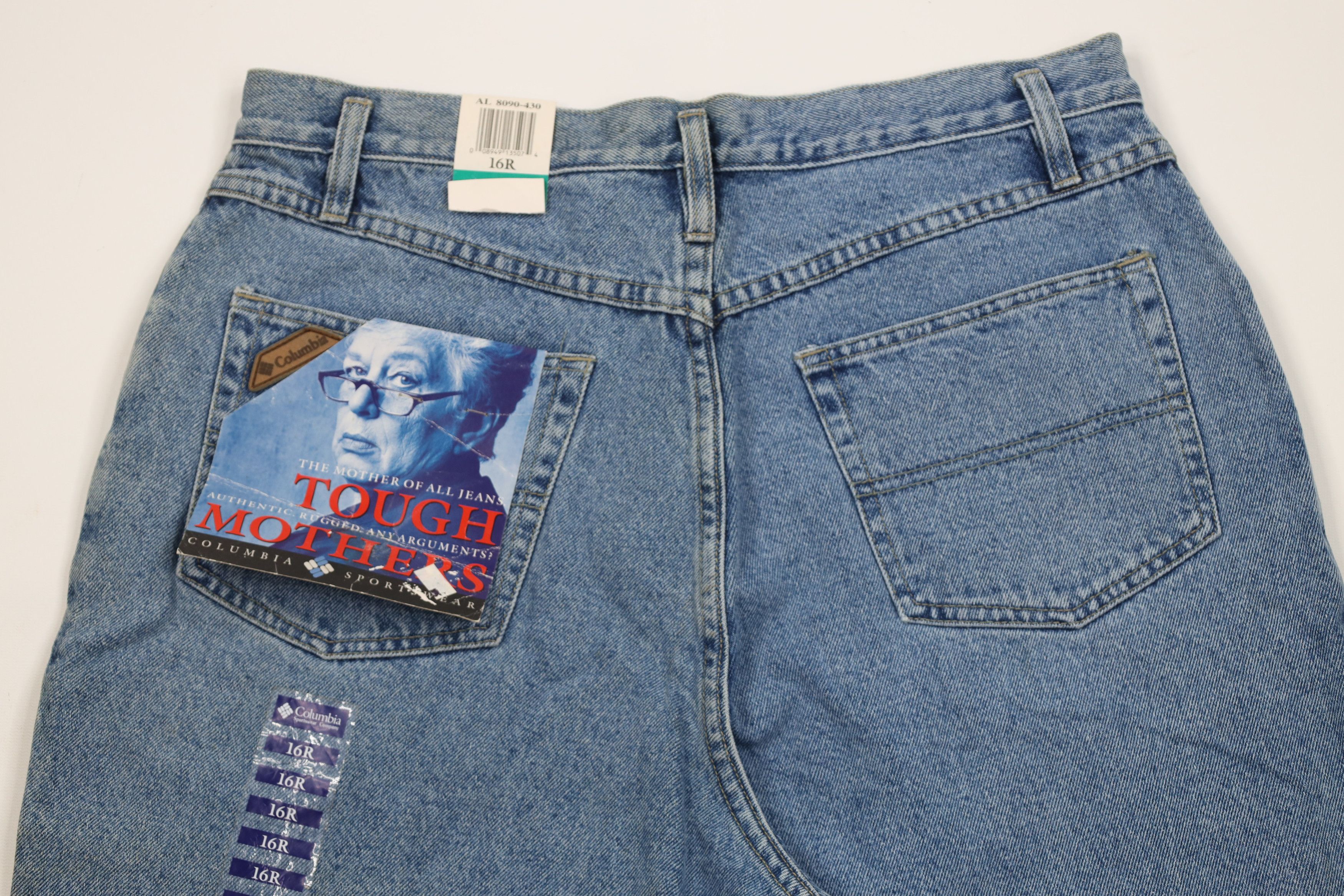 Columbia Deadstock Vintage 90s Columbia Fit Denim Jeans Blue Cotton Size 38" / US 16 / IT 52 - 10 Thumbnail