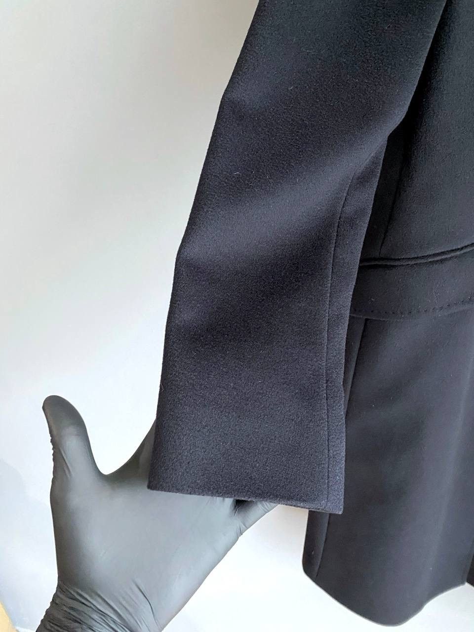 Designer × Max Mara Max Mara Studio Women's Wool Black Coat Size M / US10 / UK12 Size M / US 6-8 / IT 42-44 - 7 Thumbnail