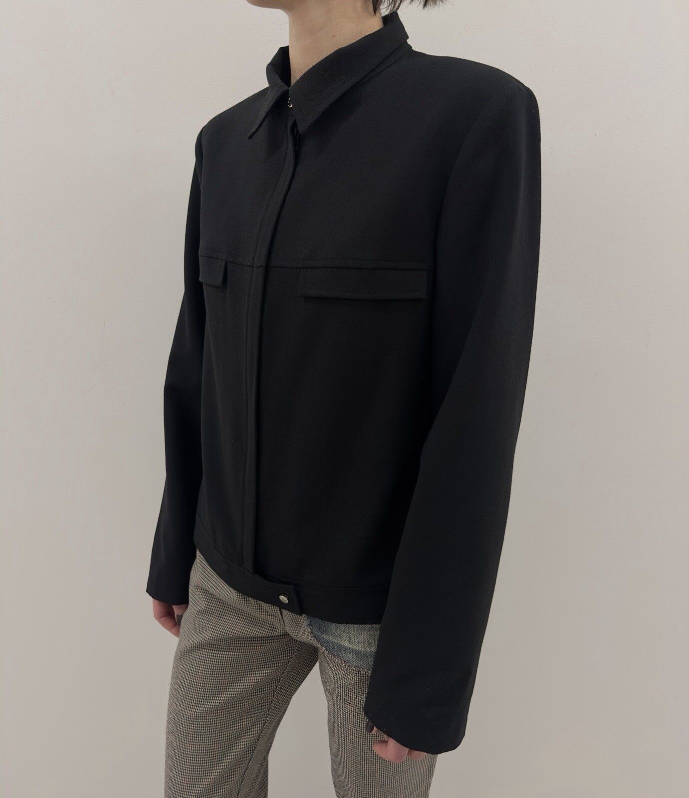 Paco Rabanne DDP Paco Rabanne Wool Blend Blazer Jacket Black Size 42 Size M / US 6-8 / IT 42-44 - 4 Thumbnail