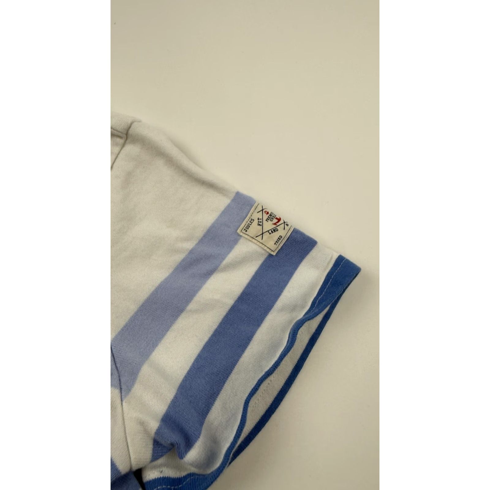 Vintage Joules T-Shirt Dress Womens 10 Blue White Striped Short Sleeve Riviera Nautical Dress - Short Size L / US 10 / IT 46 - 3 Thumbnail