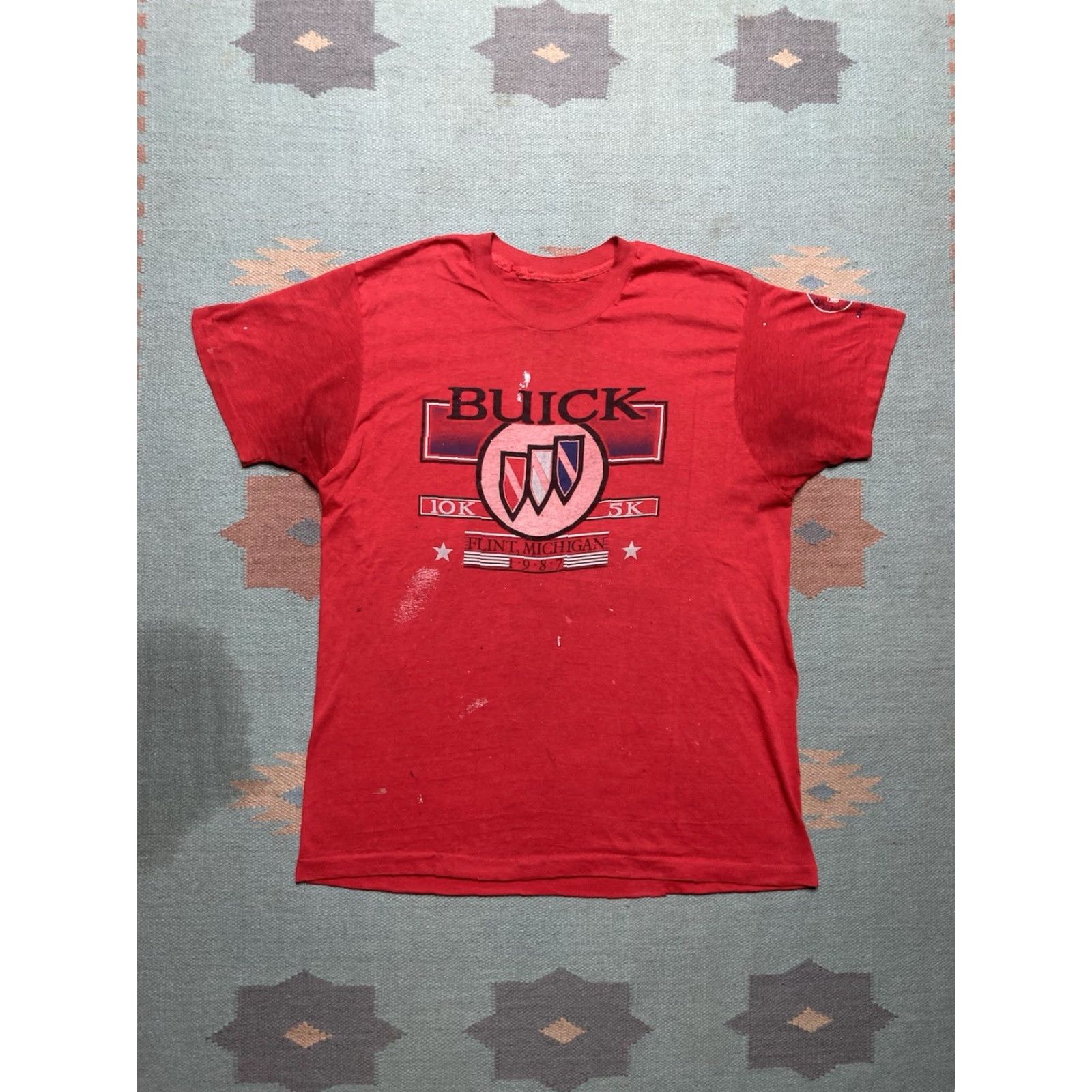 Vintage VINTAGE Buick Marathon T-Shirt 80s graphic red XL Men Size US XL / EU 56 / 4 - 2 Thumbnail