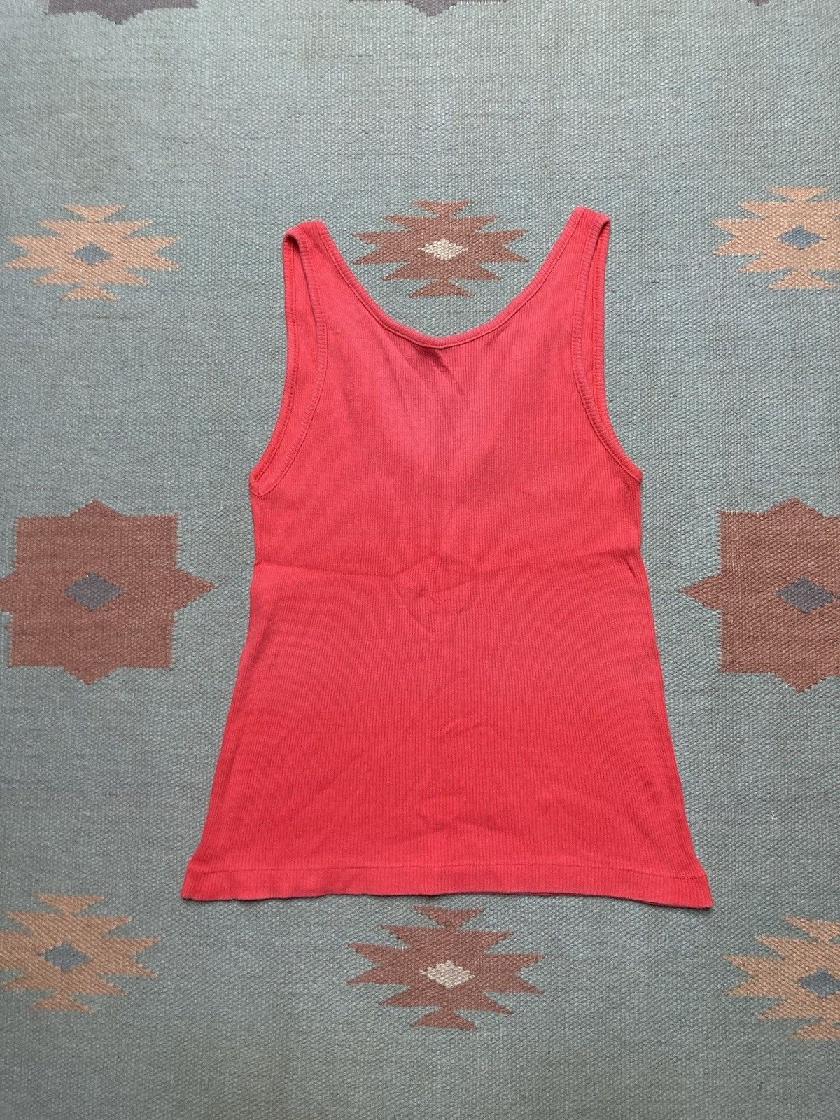 Vintage VTG Ribbed tank top beater shirt soft cotton beach women’s L Size L / US 10 / IT 46 - 4 Thumbnail