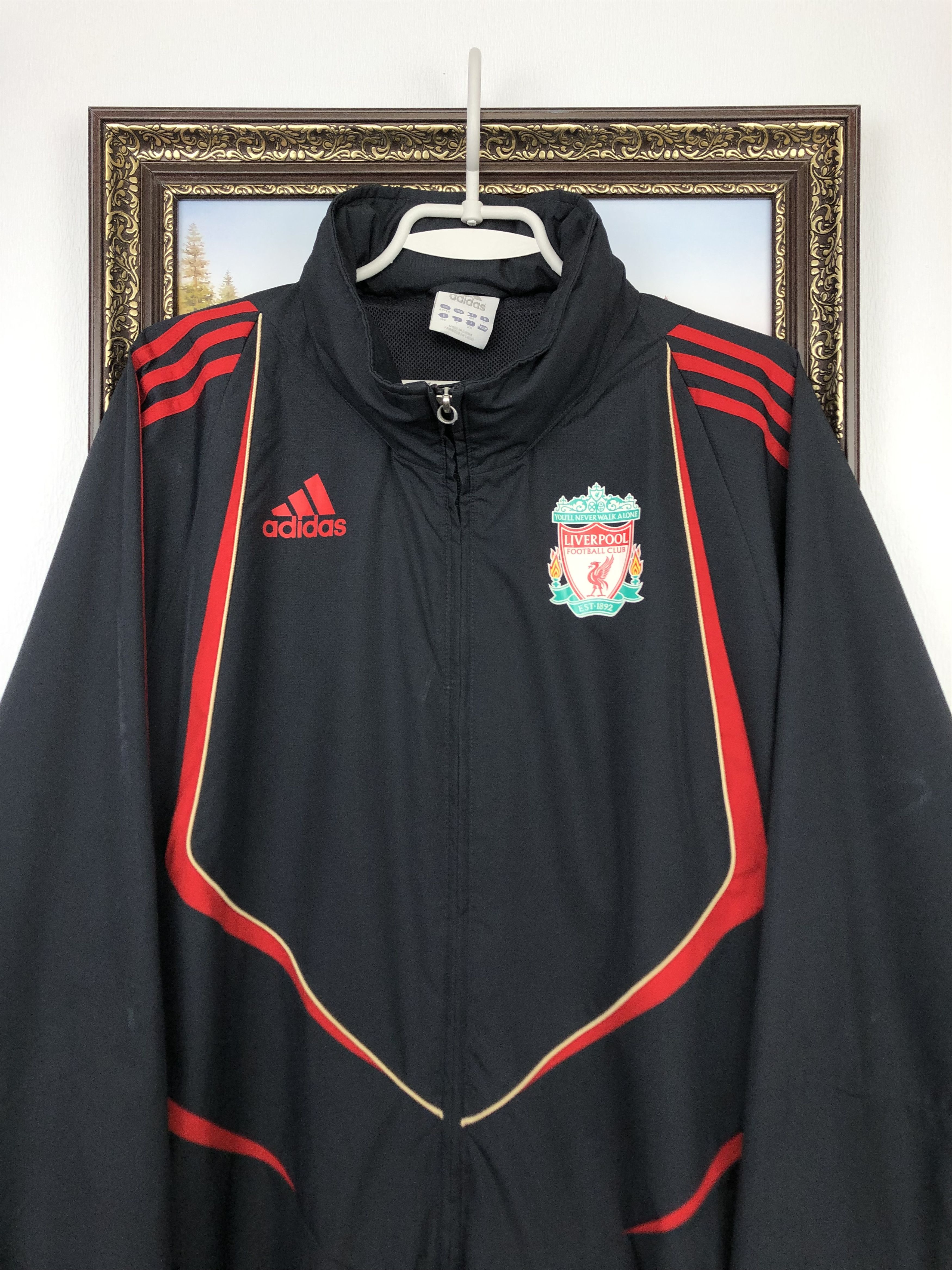Adidas Vintage Adidas Liverpool Football Jacket Soccer Track Top Size US L / EU 52-54 / 3 - 2 Thumbnail