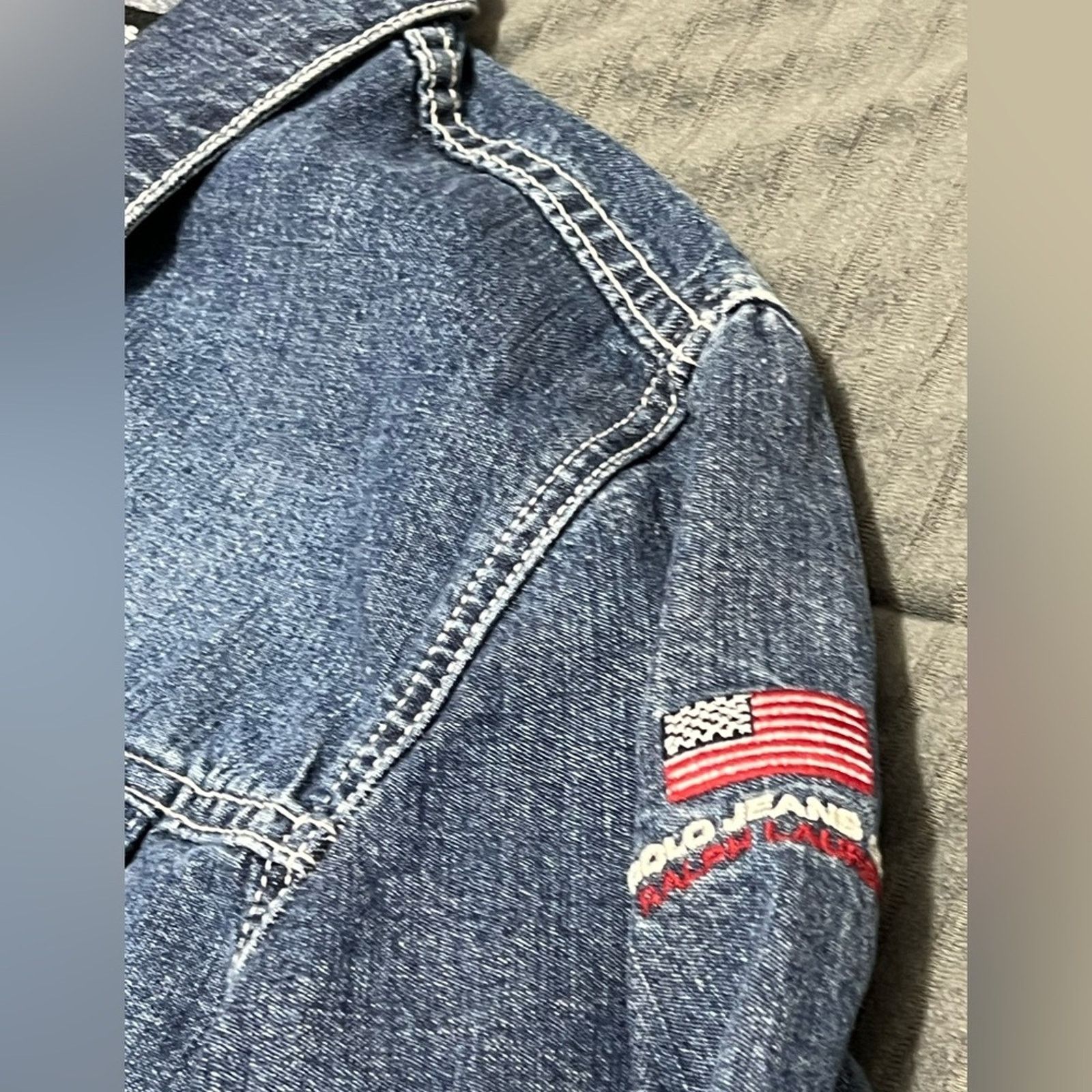 Polo Ralph Lauren Vintage Polo Jeans Co. Ralph Lauren Women Denim Jacket Lydia Size XL / US 12-14 / IT 48-50 - 6 Thumbnail