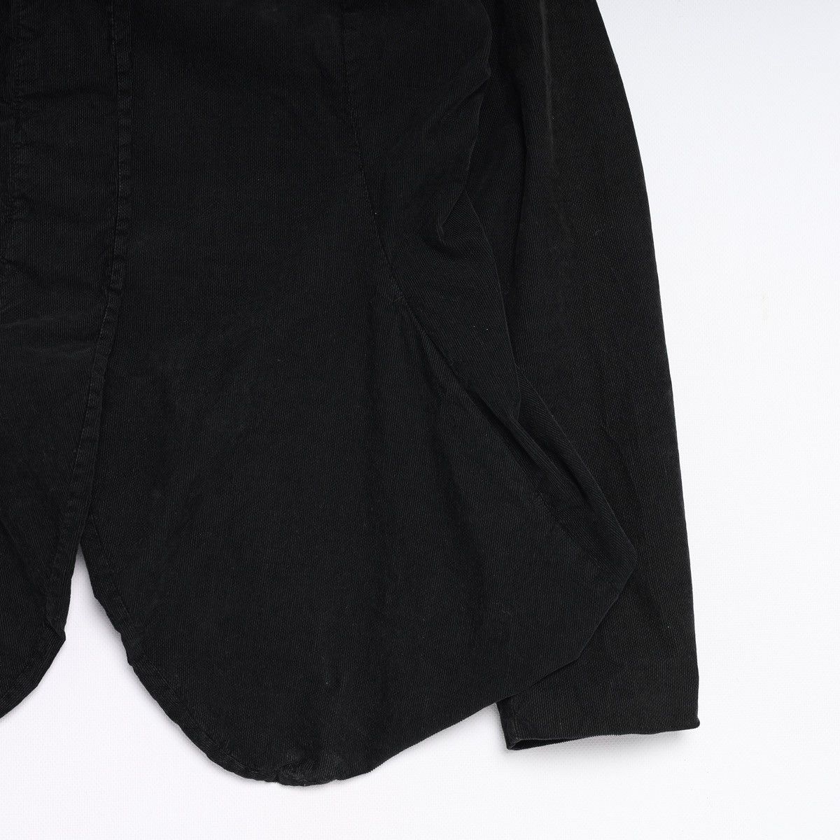 Rundholz Rundholz Corduroy Velvet Blazer Black Jacket Avantgarde Size L / US 10 / IT 46 - 2 Thumbnail
