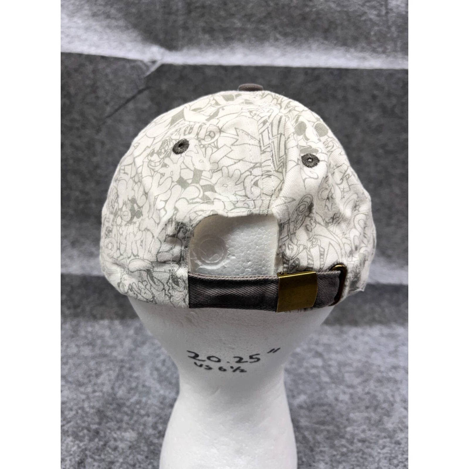 Disney VINTAGE Disney Walt World Mickey Mouse Hat Cap Strap Back Adult White Cotton Graffiti Baseball Cap Unisex Size ONE SIZE - 6 Thumbnail
