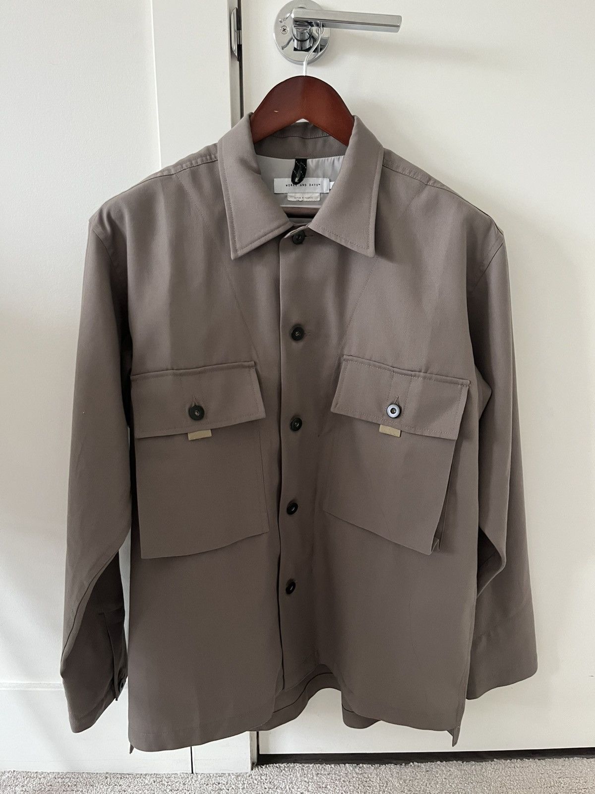 Other Works and Days Woolfast Gabardine Field Shirt Size US L / EU 52-54 / 3 - 1 Thumbnail