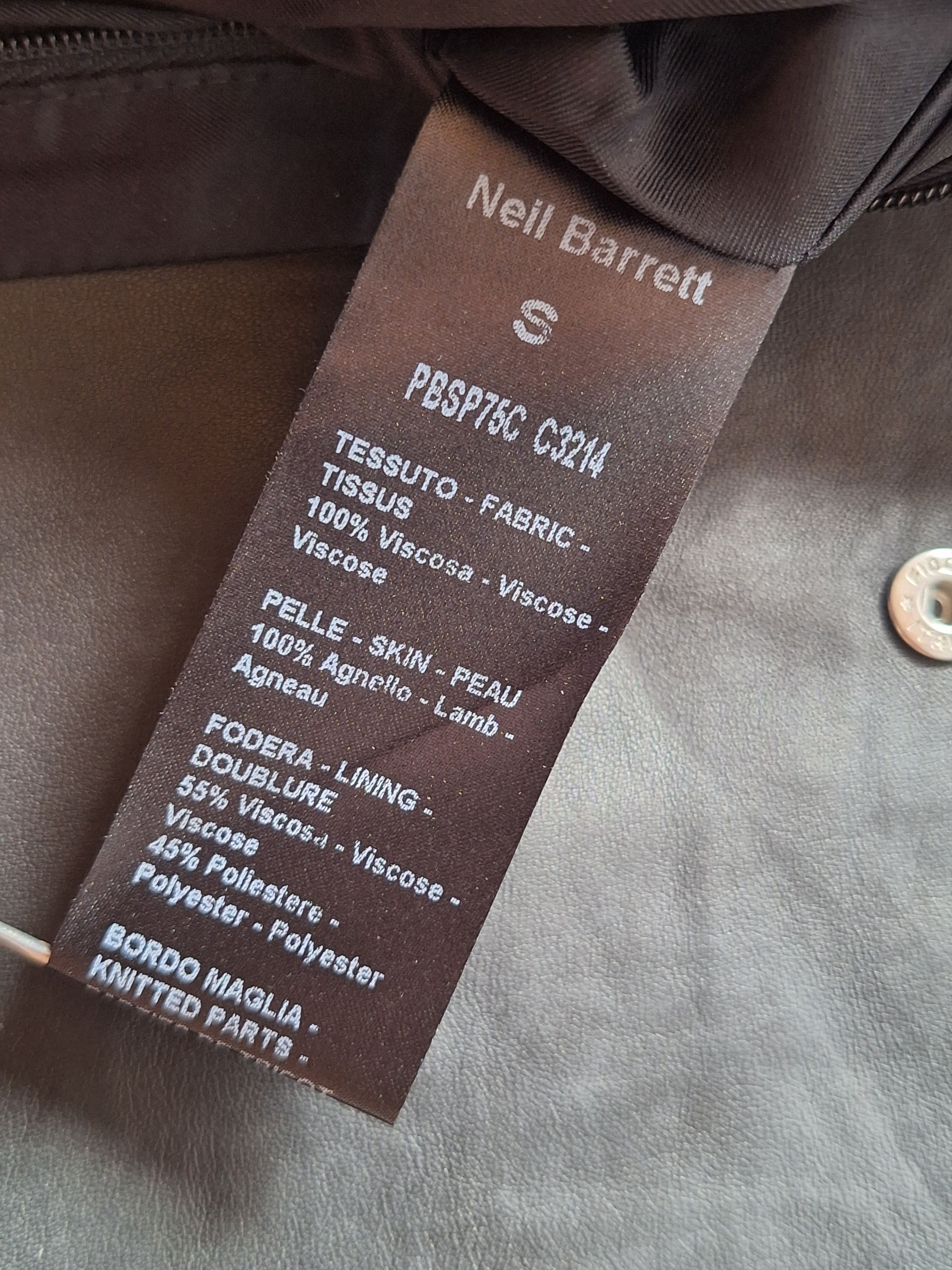 Neil Barrett NIEL BARRETT / Double Layered Biker Leather Jacket Size US S / EU 44-46 / 1 - 8 Thumbnail