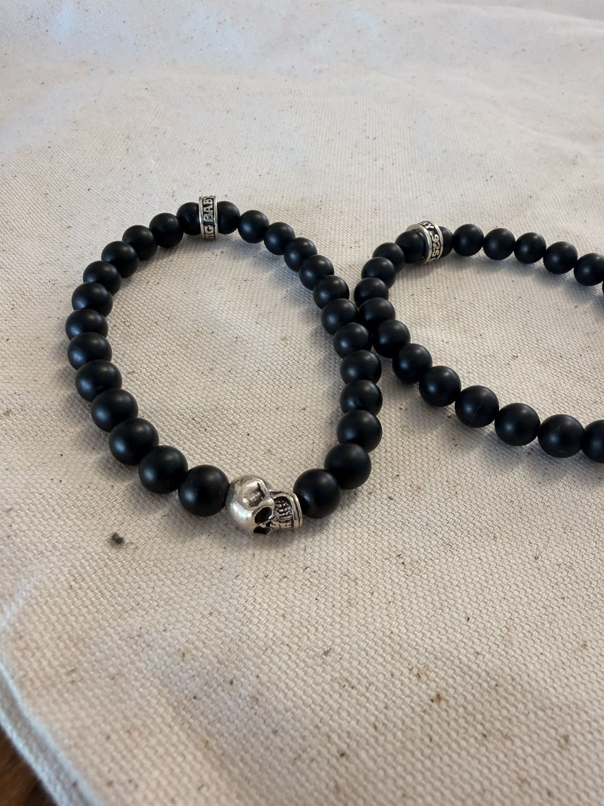 King Baby Studio Black Onyx Silver Anchor Size ONE SIZE - 6 Thumbnail