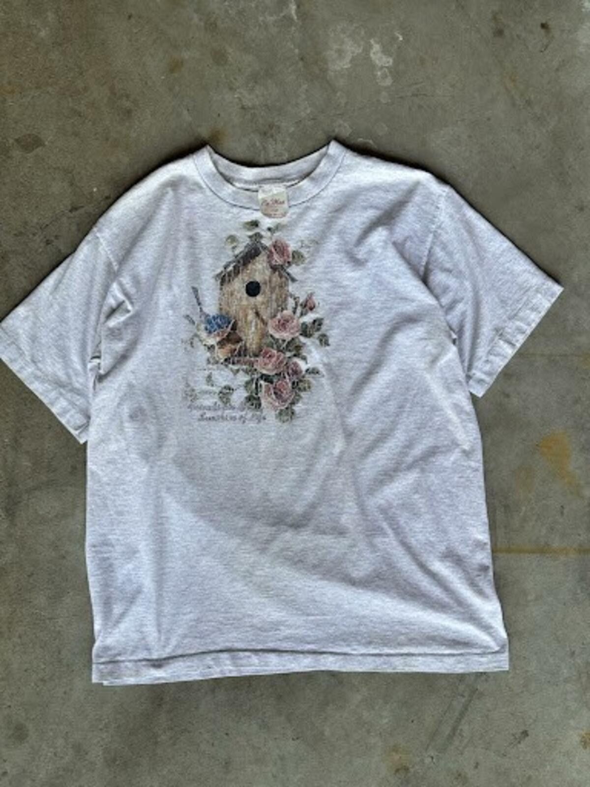 Other Vintage 1990's CO Max Graphic single stitchshirt cottagecore Size US L / EU 52-54 / 3 - 1 Thumbnail