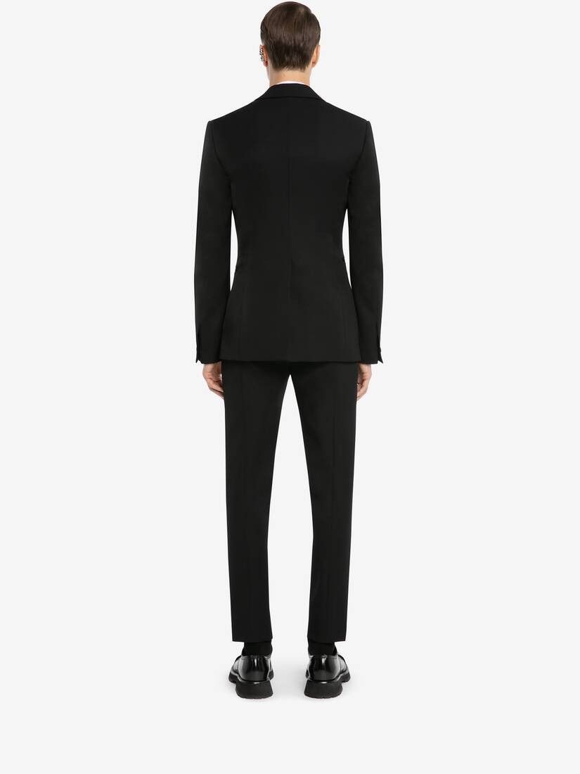 Alexander McQueen o1w1db10725 Large Lapels Tailored Jacket in Black Size US XXL / EU 58 / 5 - 5 Thumbnail