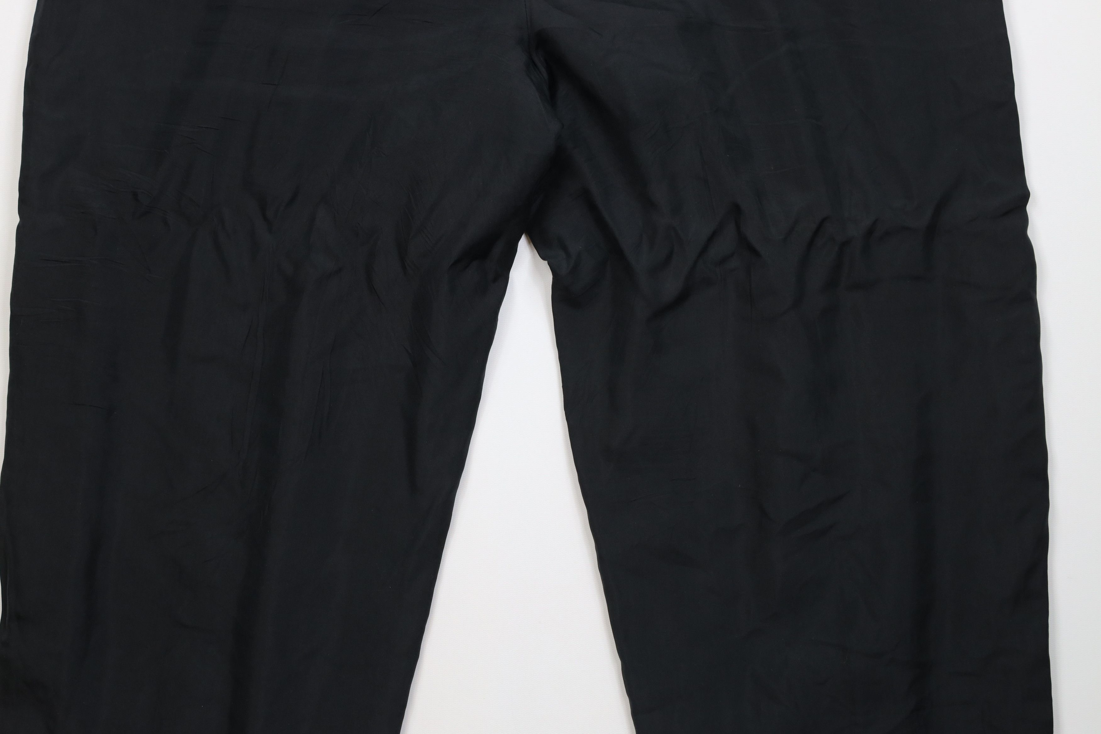 Vintage Vintage 90s Streetwear Blank Lightweight Silk Pants Black Size 32" / US 10 / IT 46 - 14 Thumbnail
