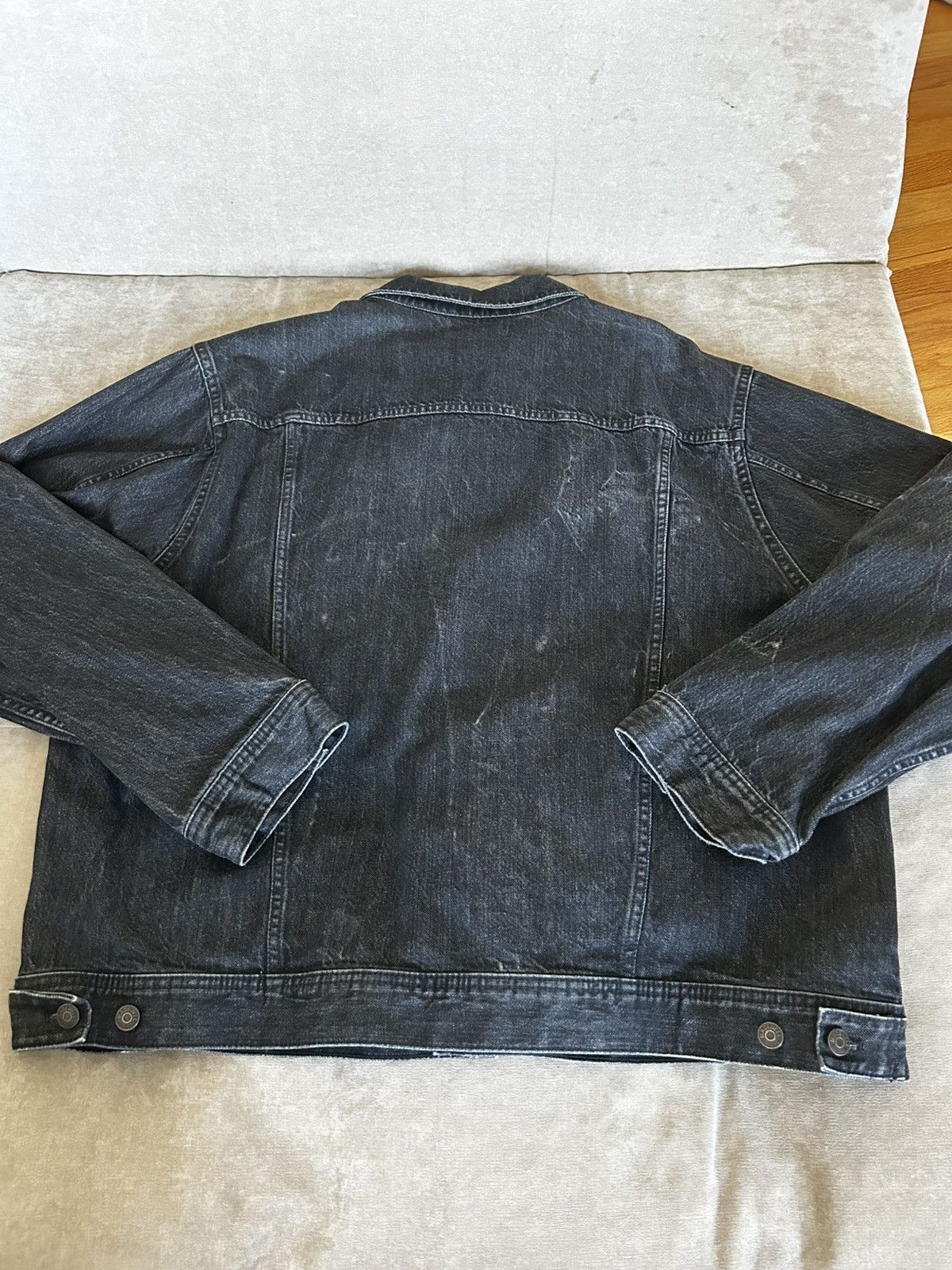Madewell Madewell Dark Distressed Denim Jacket Oversized Size US XXL / EU 58 / 5 - 6 Thumbnail