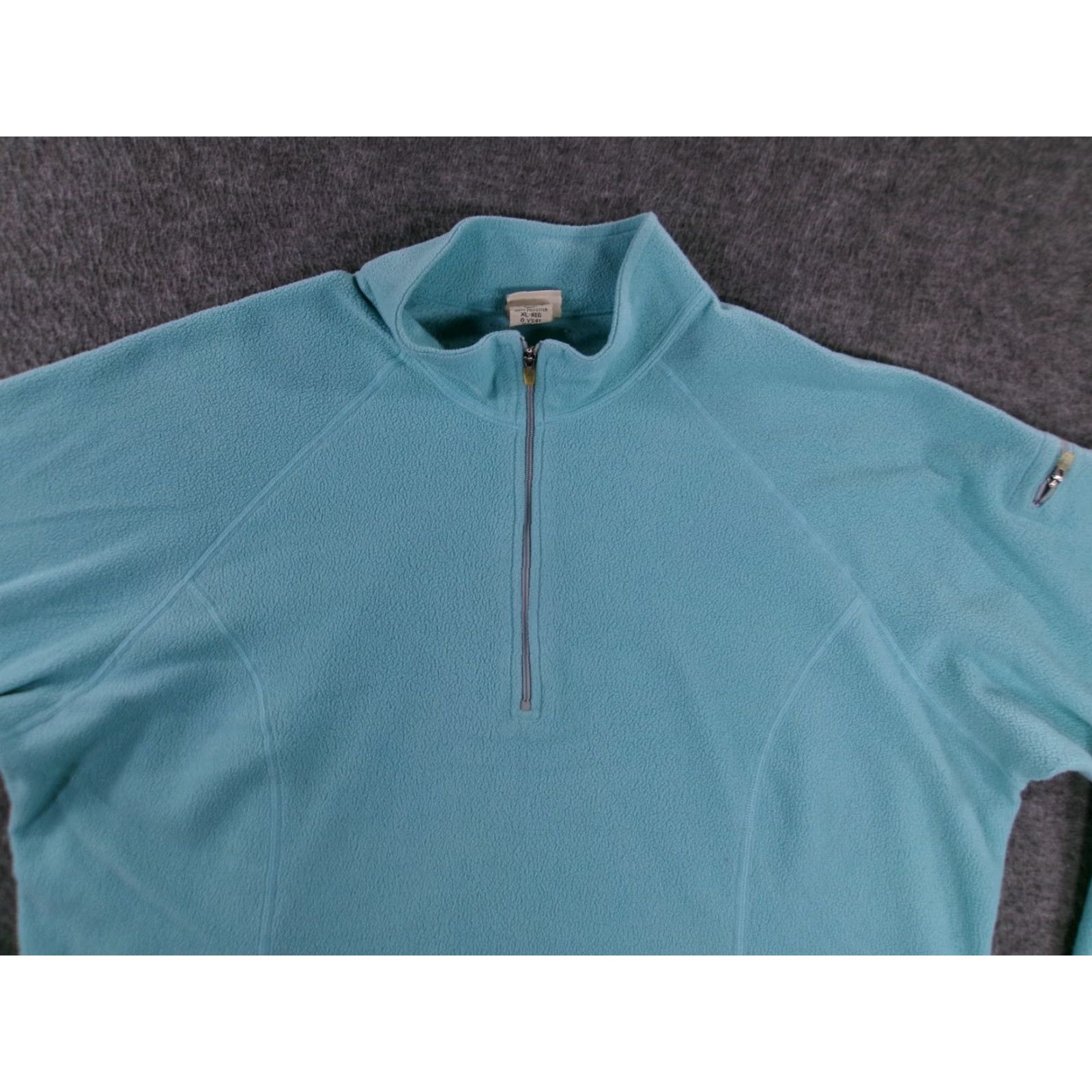 Vintage VINTAGE LL Bean Jacket Women XL Teal Blue Fleece 1/4 Zip Casual Workwear Outdoor Hiking 80s 90s Mens Womens Size XL / US 12-14 / IT 48-50 - 2 Thumbnail