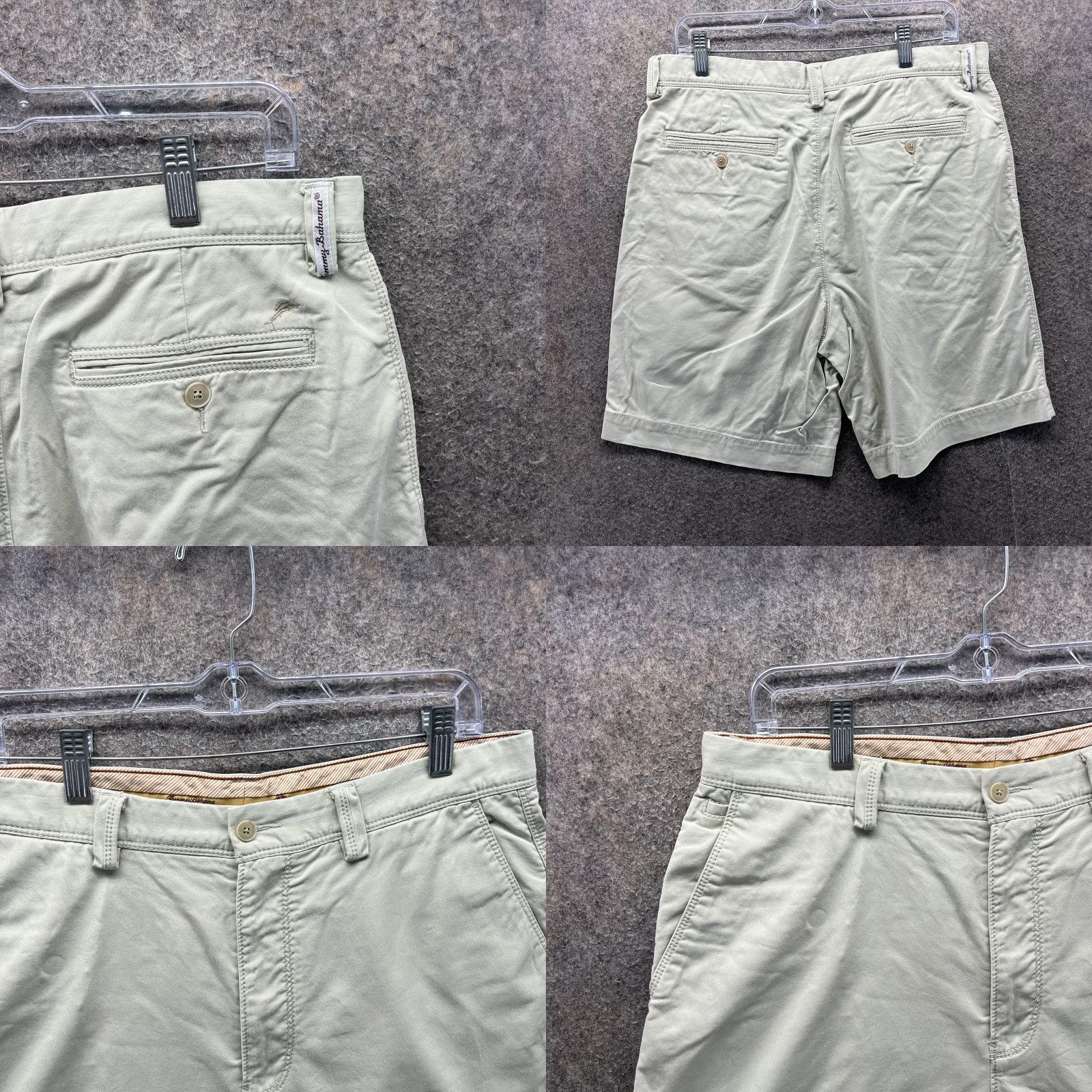 Tommy Bahama Tommy Bahama Shorts Mens 33 Beige Stretch Chino Flat Front Casual 10 Inseam Mens 33 Beige Chino Shorts Stretch Flat Front Casual Beige Size US 33 - 8 Thumbnail