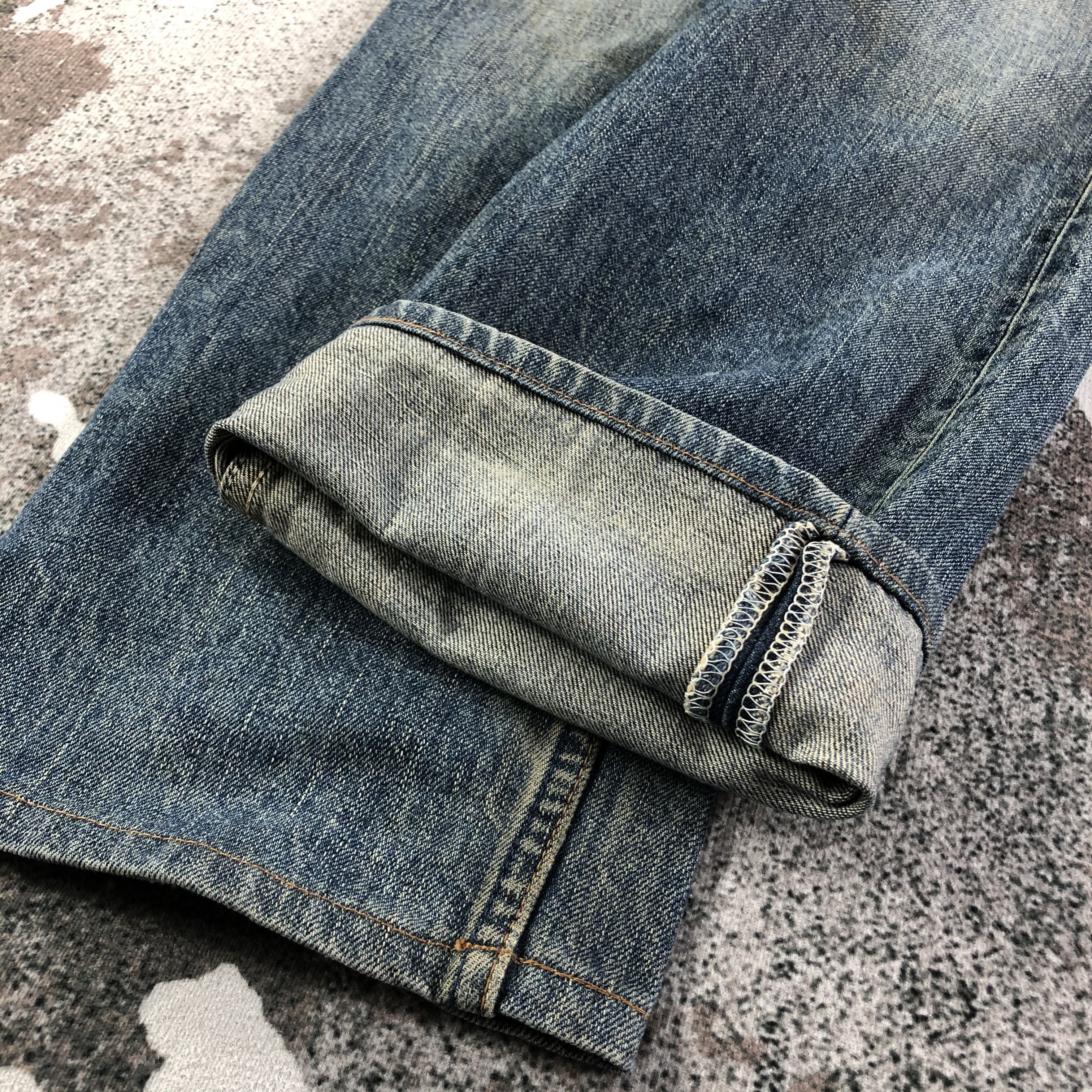 Levi's Vintage 90s Levis 502 Jeans Dirty Blue Wash Denim KJ1909 Size US 28 / EU 44 - 7 Thumbnail