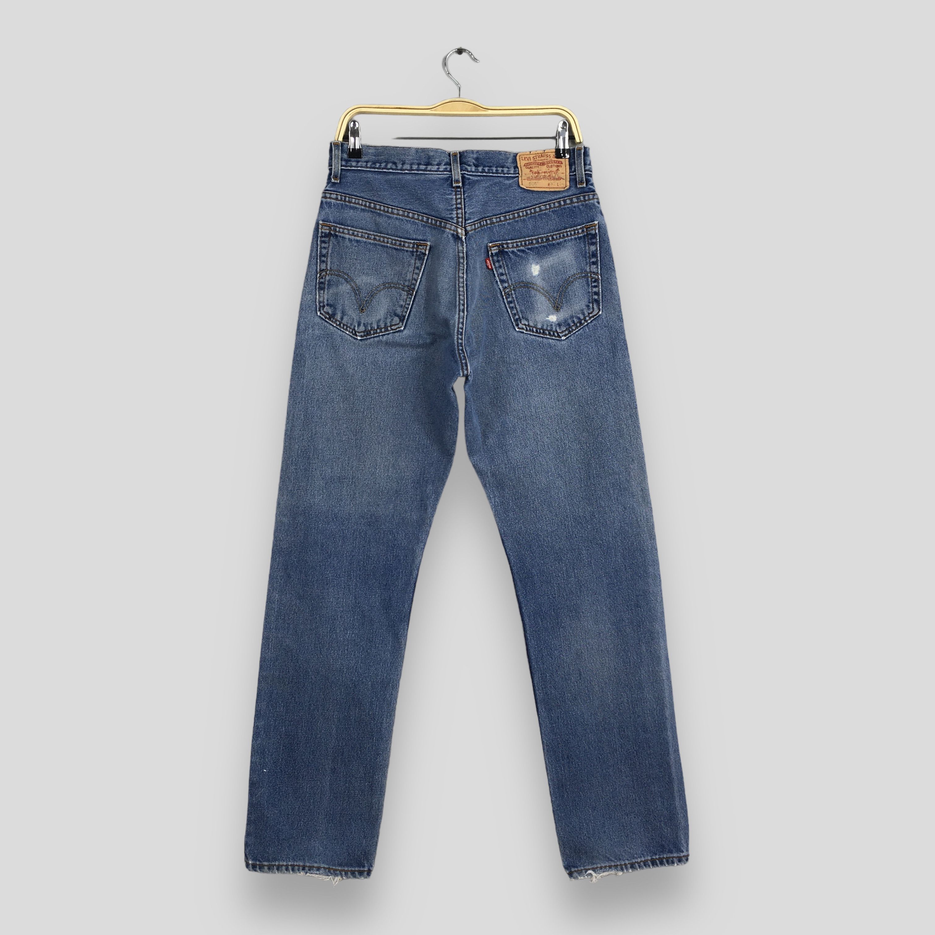 Levi's Size 30x32 Vintage 90s Levi's 505 Faded Blue Jeans S1802 Size US 30 / EU 46 - 10 Thumbnail