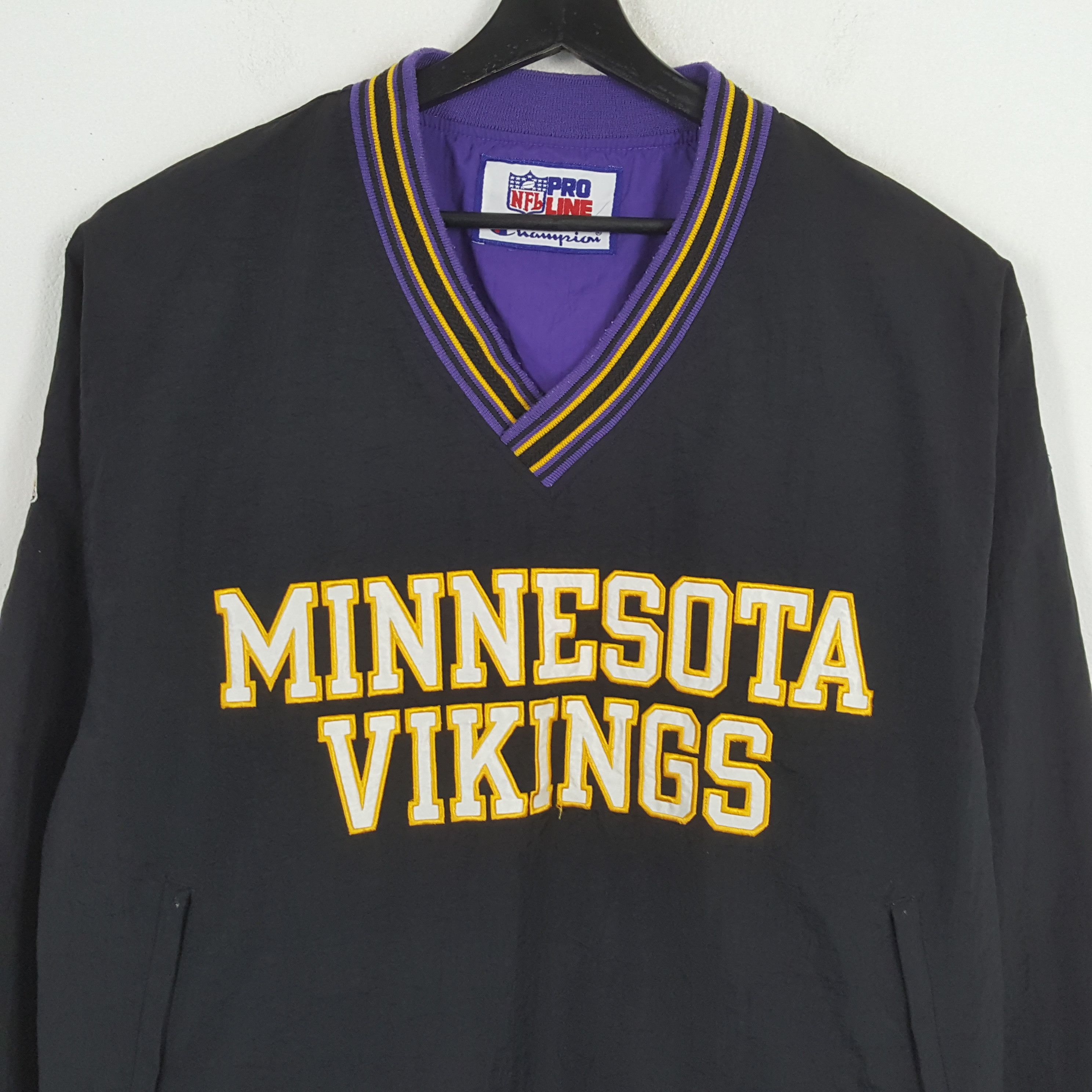 Champion × NFL × Vintage MINNESOTA VIKINGS NFL Team Sports Sweatshirt Size US XL / EU 56 / 4 - 2 Thumbnail