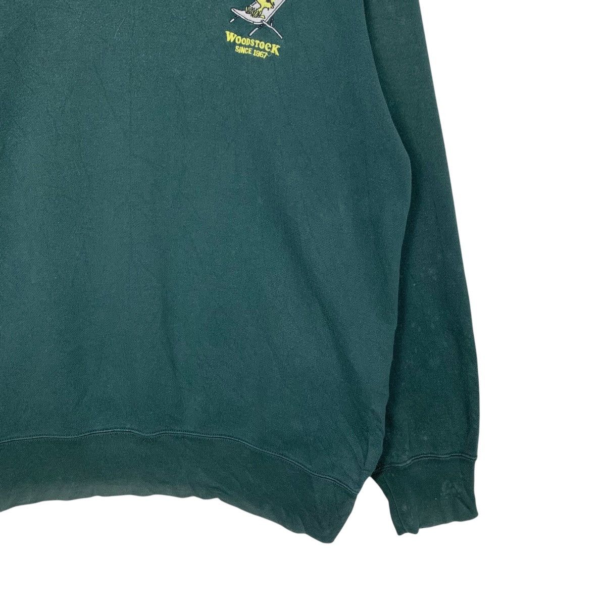 Peanuts PEANUTS SNOOPY Woodstock Green Sweatshirt #2631-C118 Size US XL / EU 56 / 4 - 6 Thumbnail