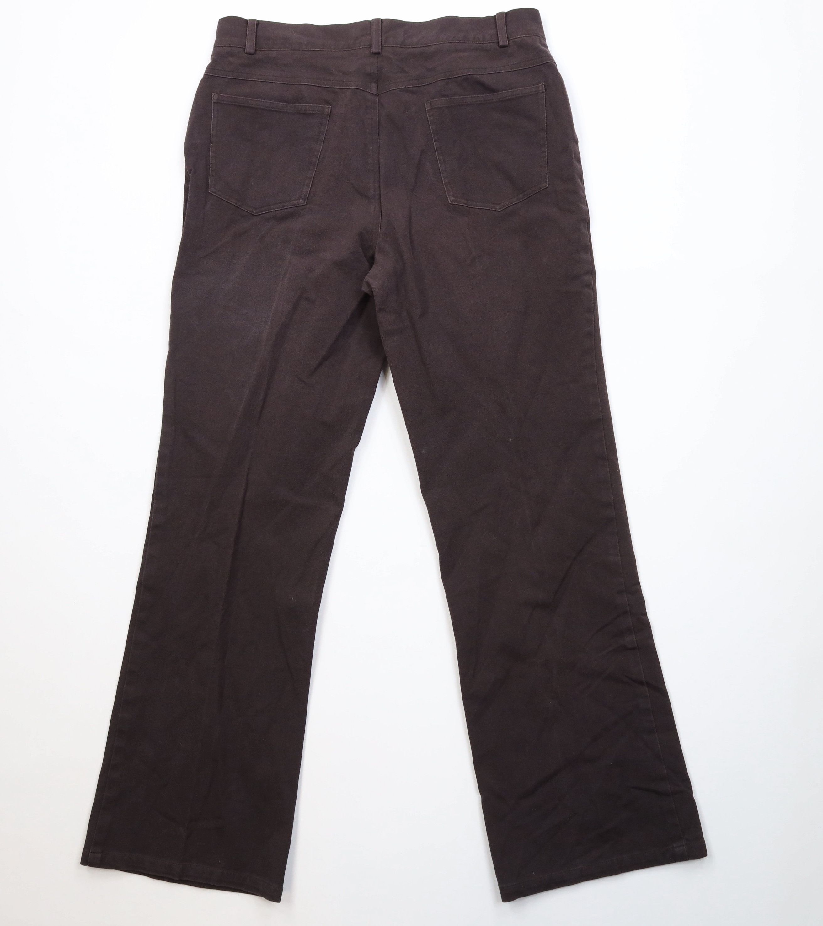 Vintage Vintage 90s Y2K Streetwear Flared Wide Leg Pants Brown Size 32" / US 10 / IT 46 - 8 Thumbnail