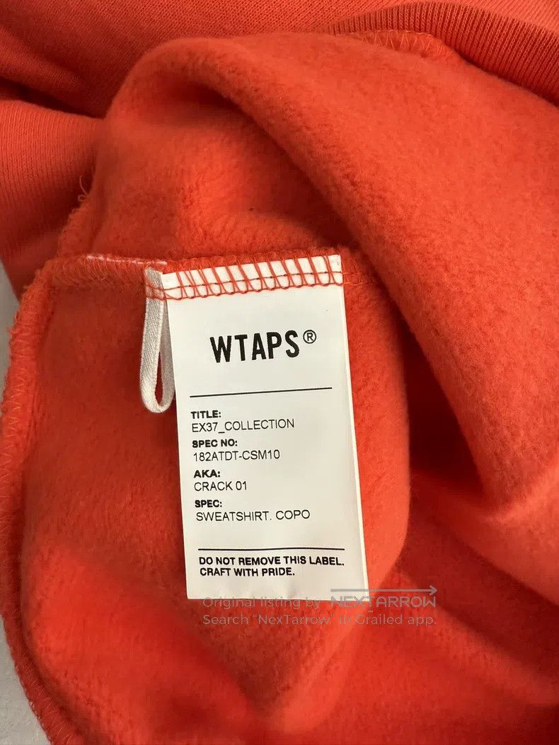 Wtaps Wtaps Orange Bone Hoodie Size US M / EU 48-50 / 2 - 4 Thumbnail