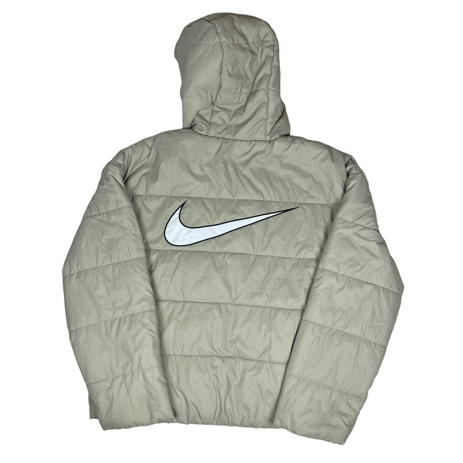 Nike Nike Women Beige Long Sleeve Full Zip Hooded Puffer Jacket M Size M / US 6-8 / IT 42-44 - 10 Thumbnail
