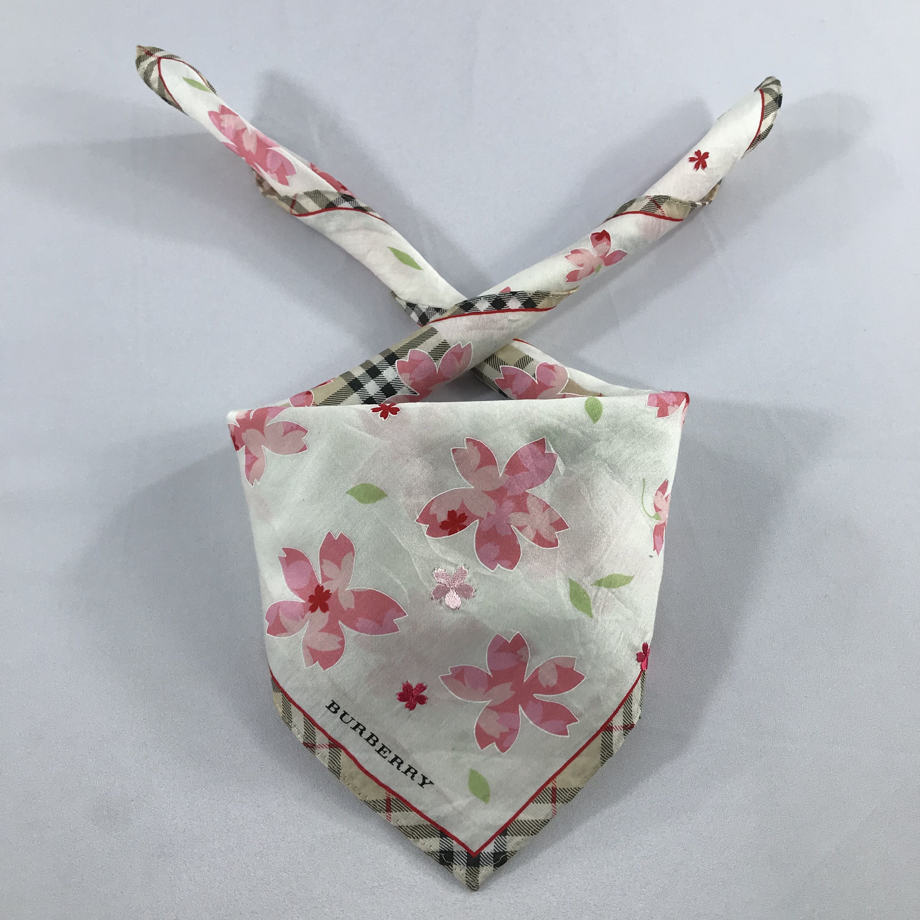 Burberry × Vintage Burberry Bandana / Handkerchief / Neckerchief - S2217 Size ONE SIZE - 3 Thumbnail