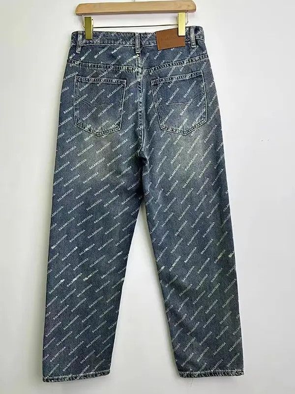 VIBE Vintage high street letter print loose casual jeans Size US 36 / EU 52 - 6 Thumbnail