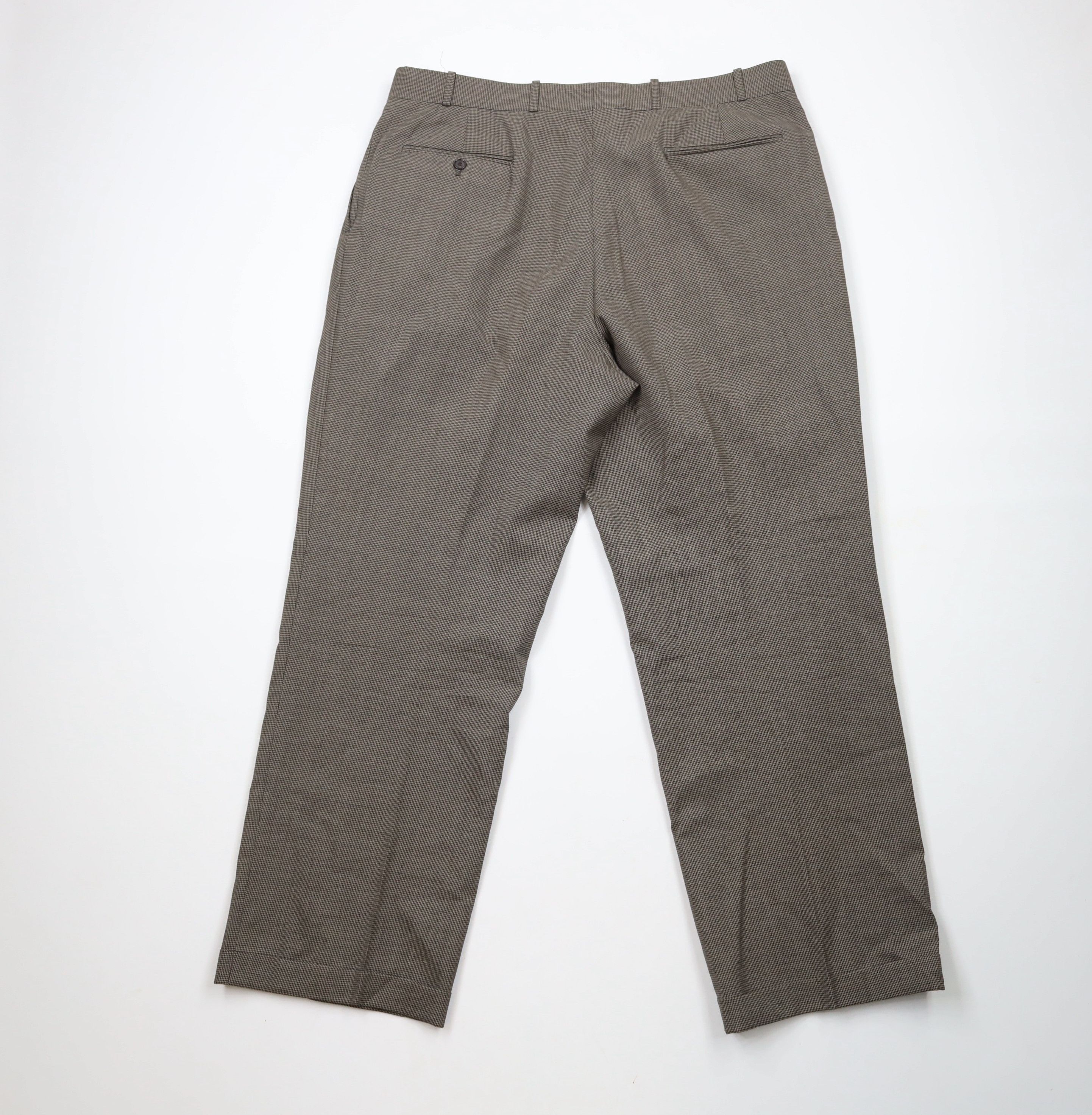 Vintage Vintage 90s Streetwear Wool Houndstooth Wide Leg Chino Pants Size US 38 / EU 54 - 11 Thumbnail