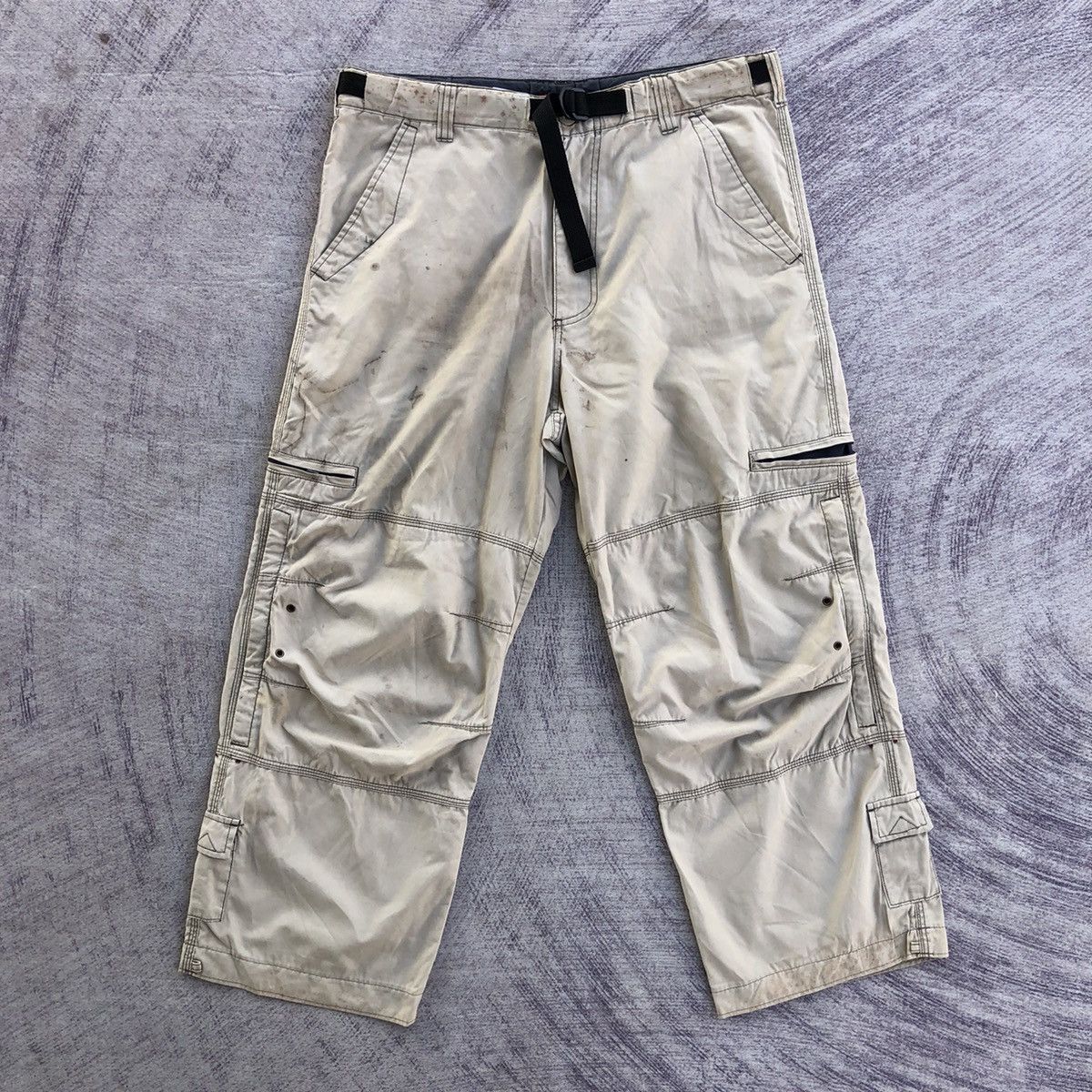 Japanese Brand Japanese Faded chevre Outdoor Cargo pants With 10 pocket Size US 36 / EU 52 - 1 Thumbnail