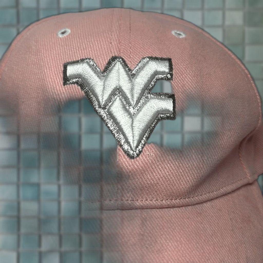 Vintage VINTAGE West Virginia Mountaineers WVU Ladies Pink Adjustable Hat Collegiate Products Baseball Cap Women Adjustable Pink Colleague Beauty? Size ONE SIZE - 1 Thumbnail