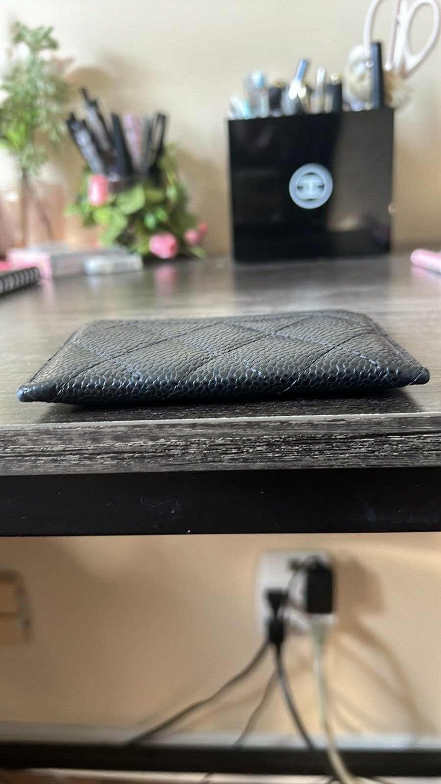 Chanel Authentic Chanel card holder Black Silver Size ONE SIZE - 9 Thumbnail