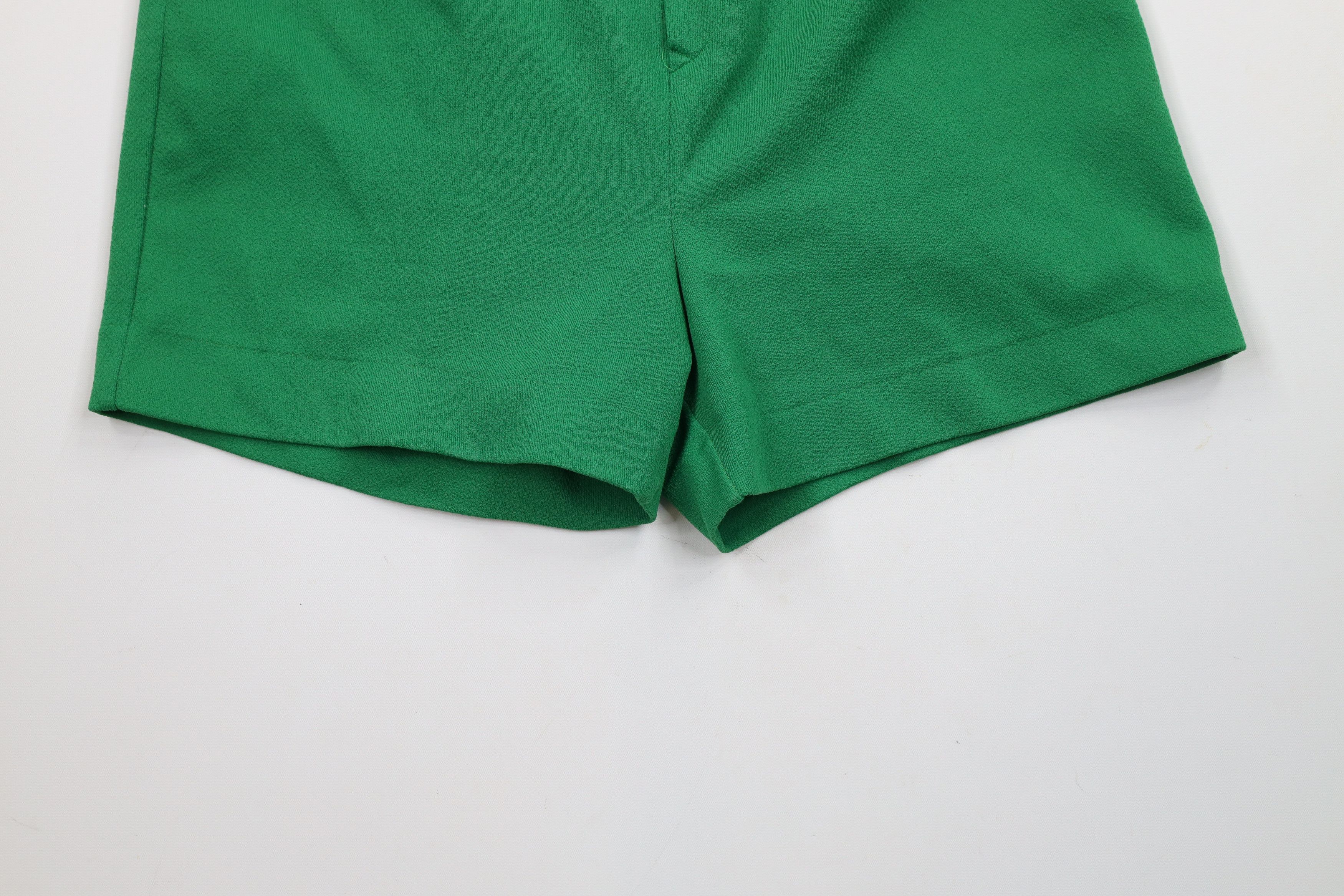 Vintage Vintage 60s 70s Streetwear Knit Buckle Belt Shorts Green USA Size 38" / US 16 / IT 52 - 4 Thumbnail