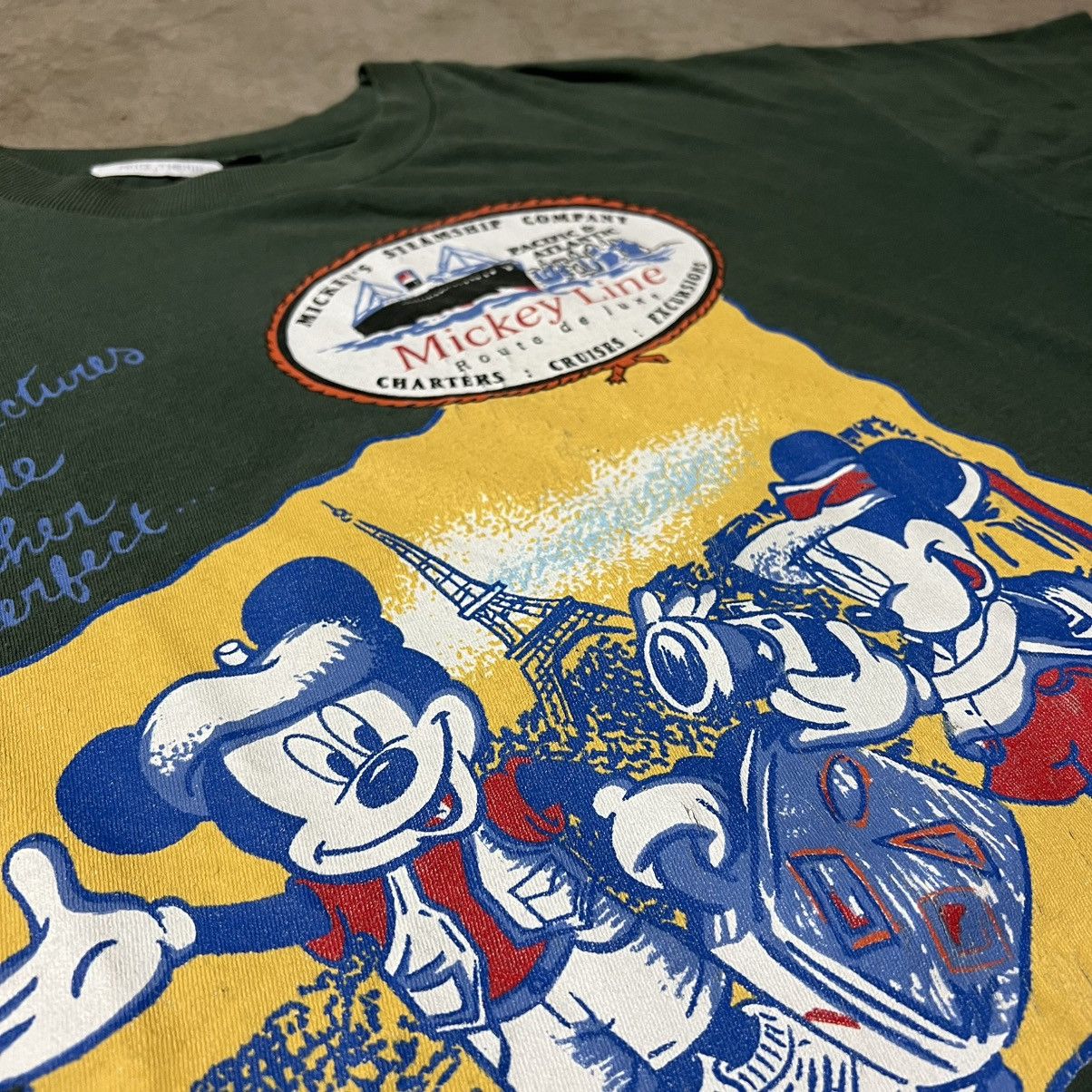 Disney × Mickey Mouse × Vintage Vintage 90’s Disneyland Mickey Unlimited World Tour T-Shirt Size US XL / EU 56 / 4 - 2 Thumbnail