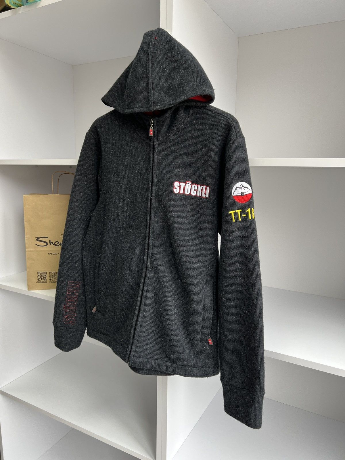 Designer × Vintage Vintage Stockli zip hoodie Size US S / EU 44-46 / 1 - 5 Thumbnail