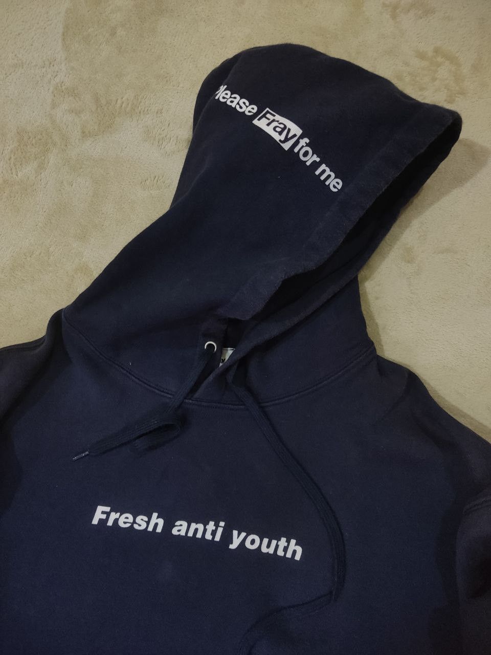 FRESH ANTI YOUTH 'Please Pray For Me' Sidetape Hoodie