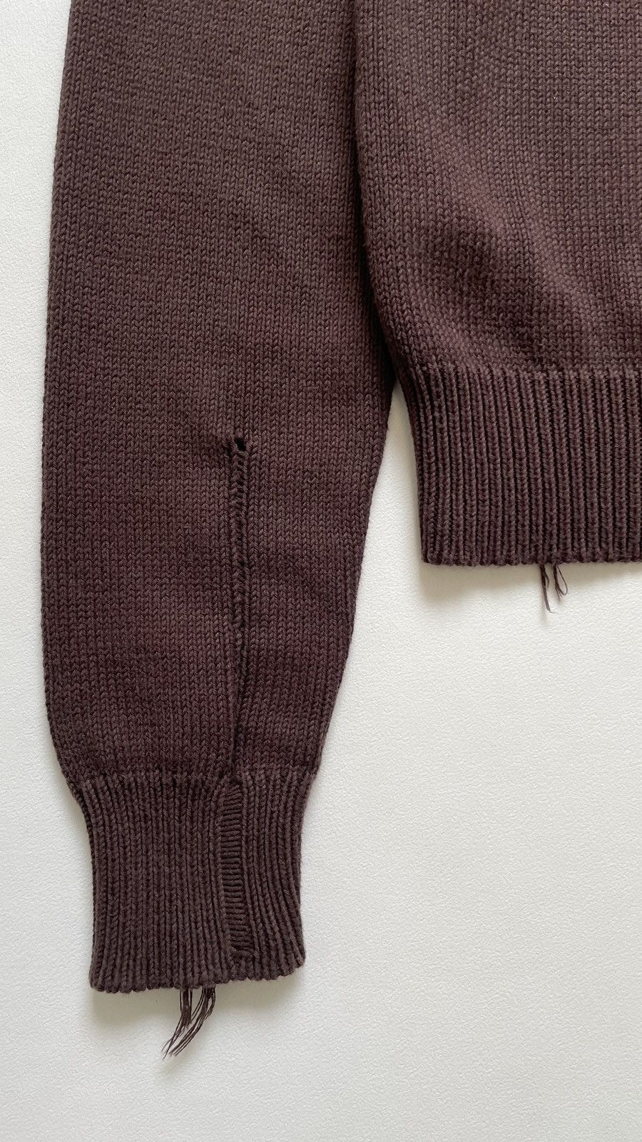 Maison Margiela S/S 22 Destroyed Knit Cotton Cardigan Size S / US 4 / IT 40 - 19 Thumbnail